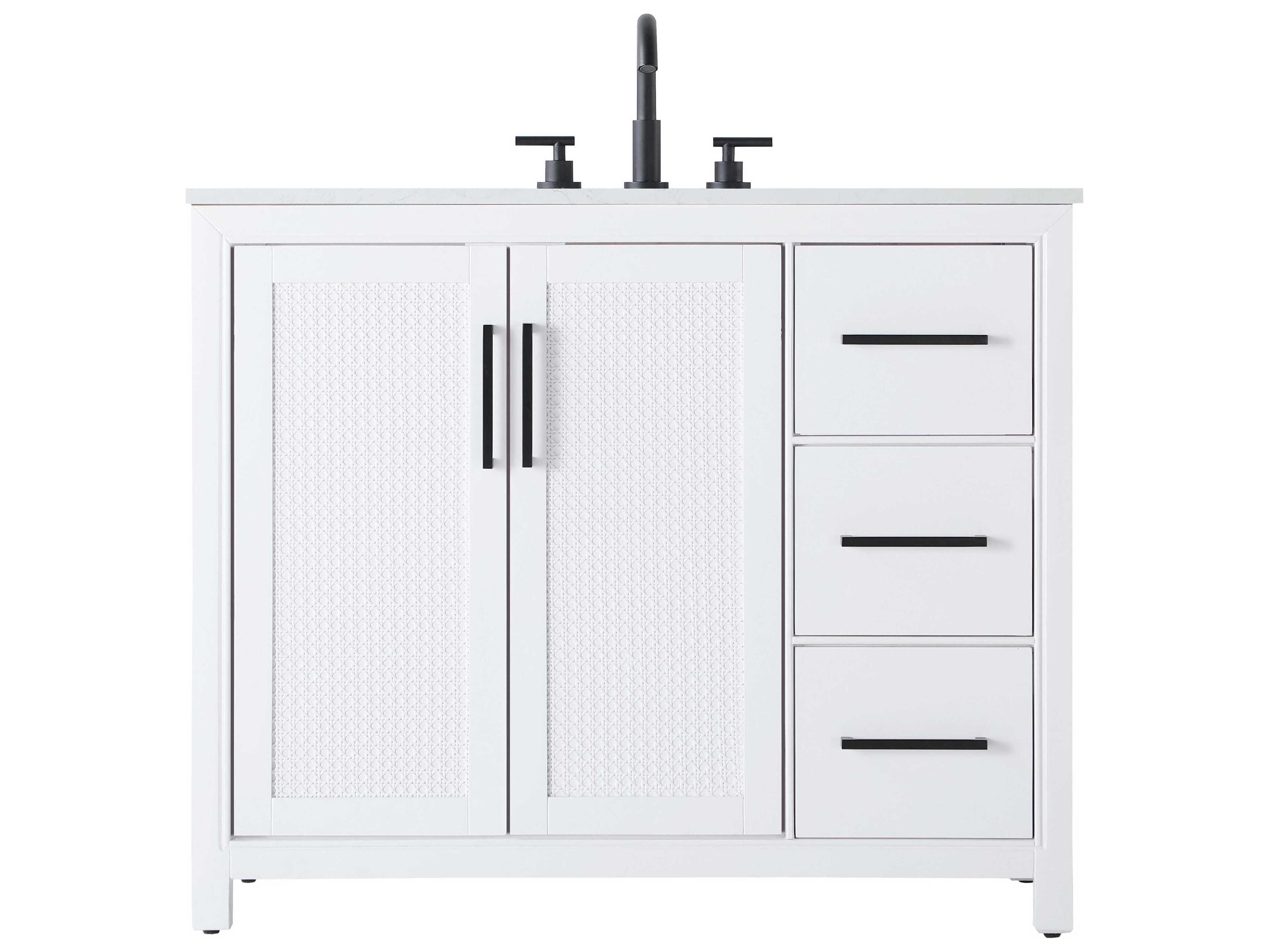 Elegant Lighting Alina White Vanity