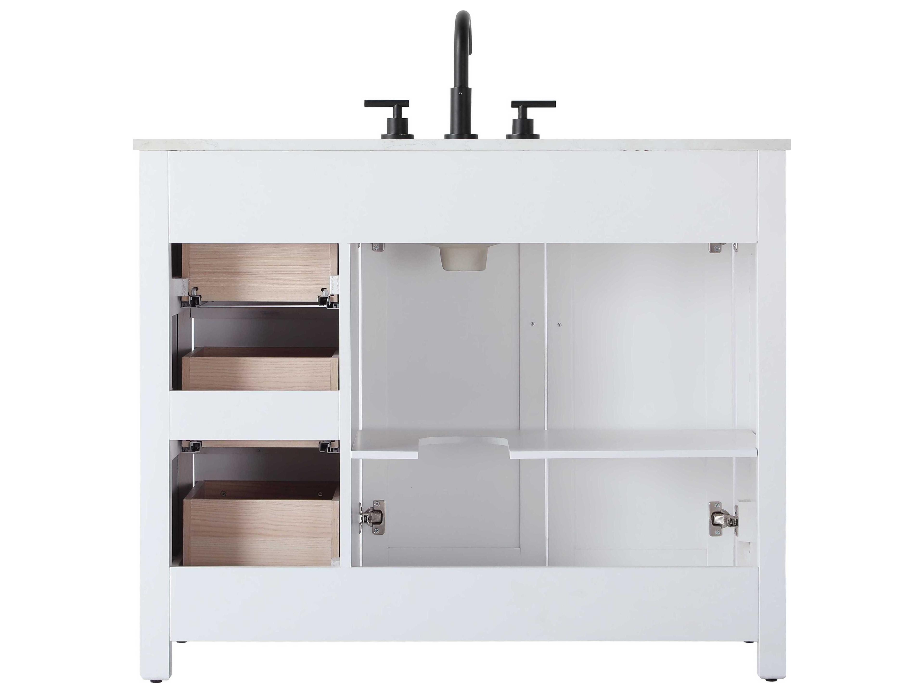 Elegant Lighting Alina White Vanity