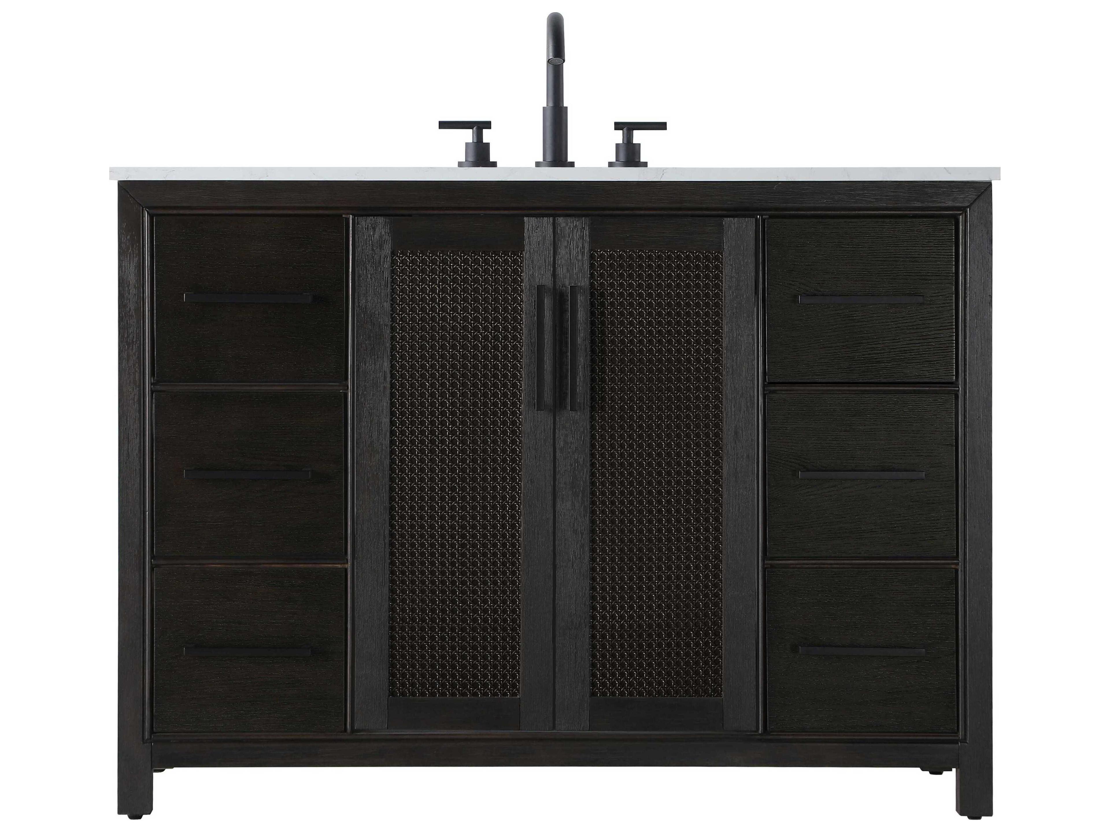 Alina Chocolate Oak Vanity