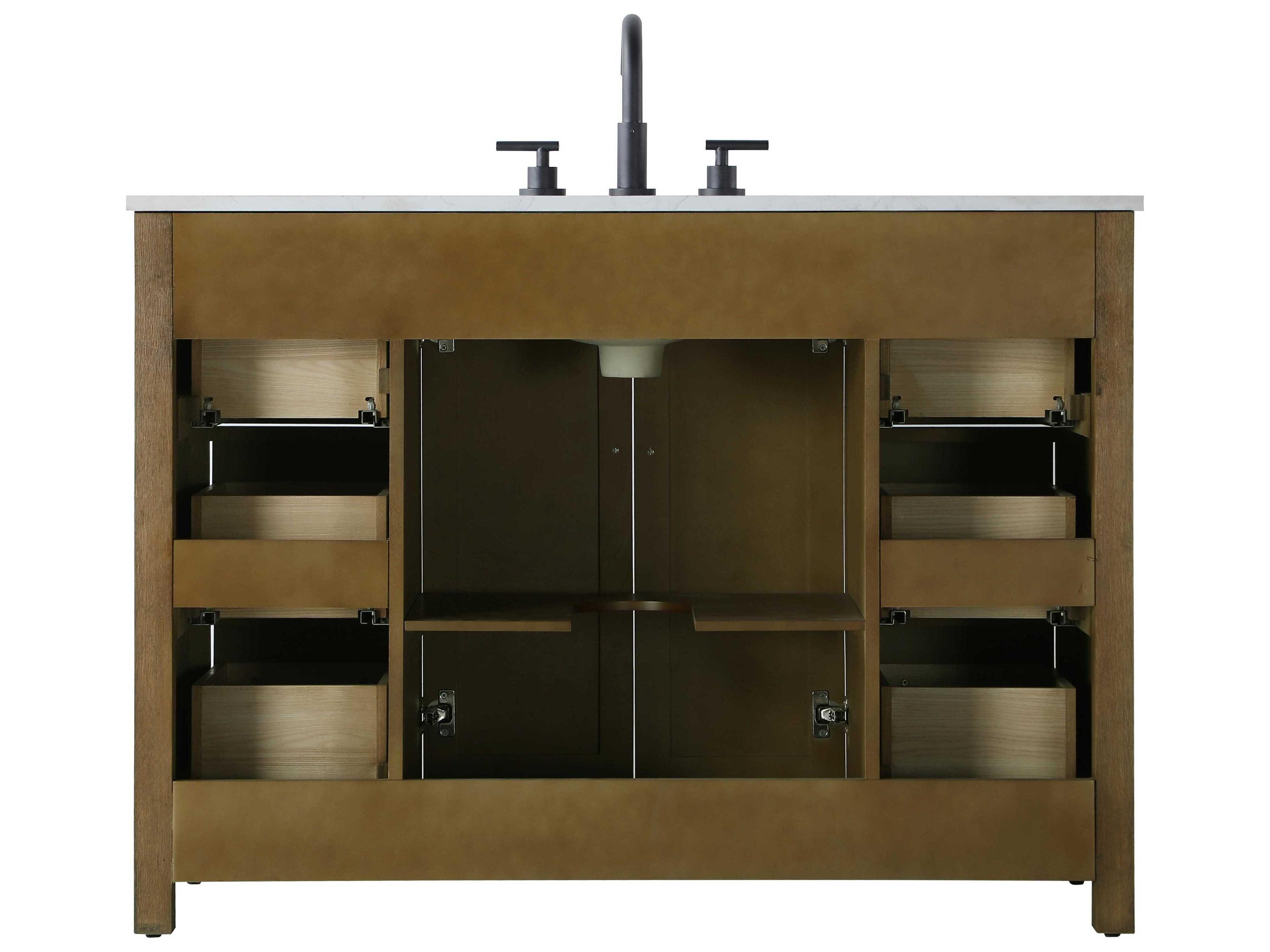 Elegant Lighting Alina Hazel Oak Vanity