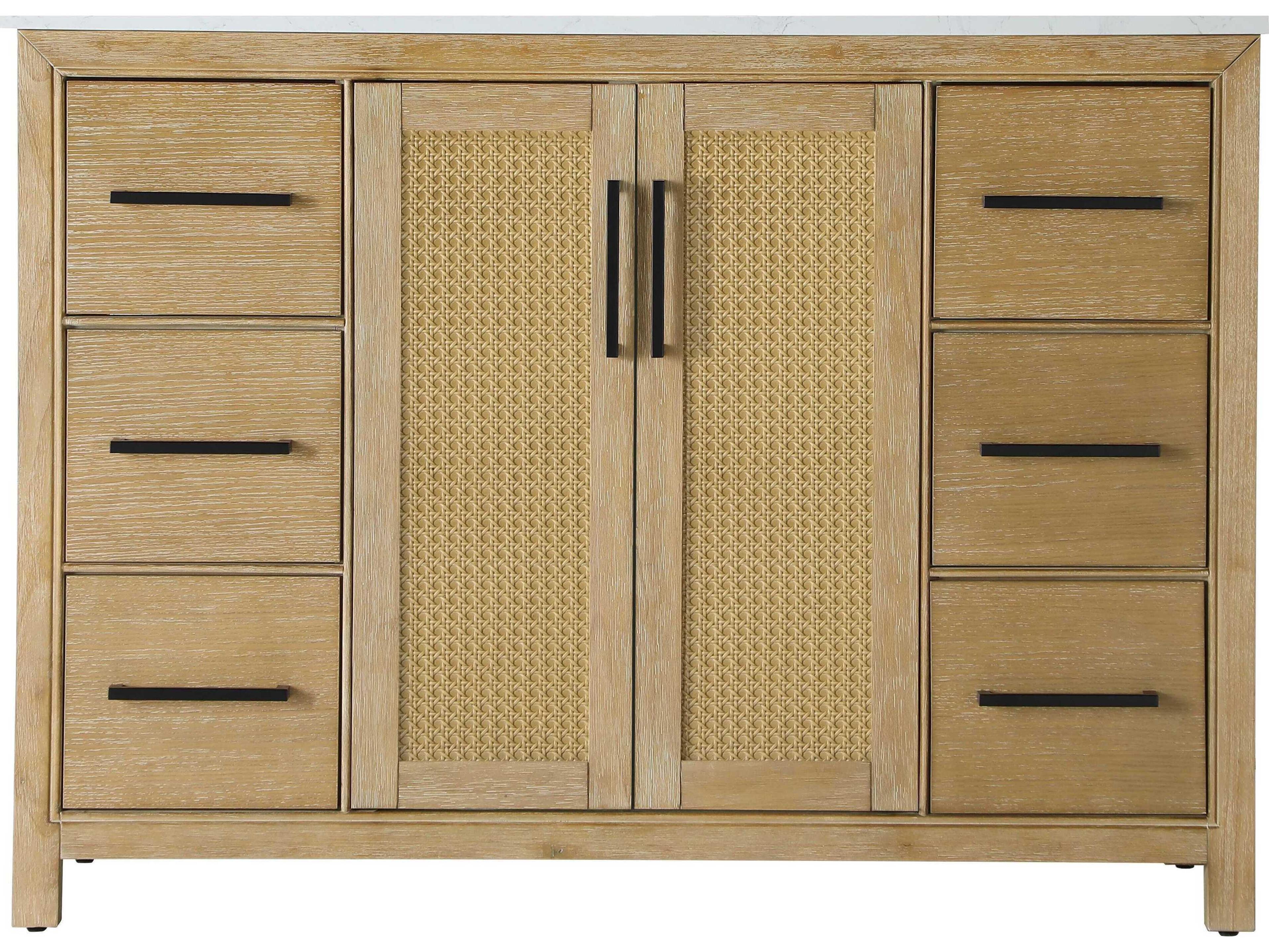 Elegant Lighting Alina Linen Oak Vanity