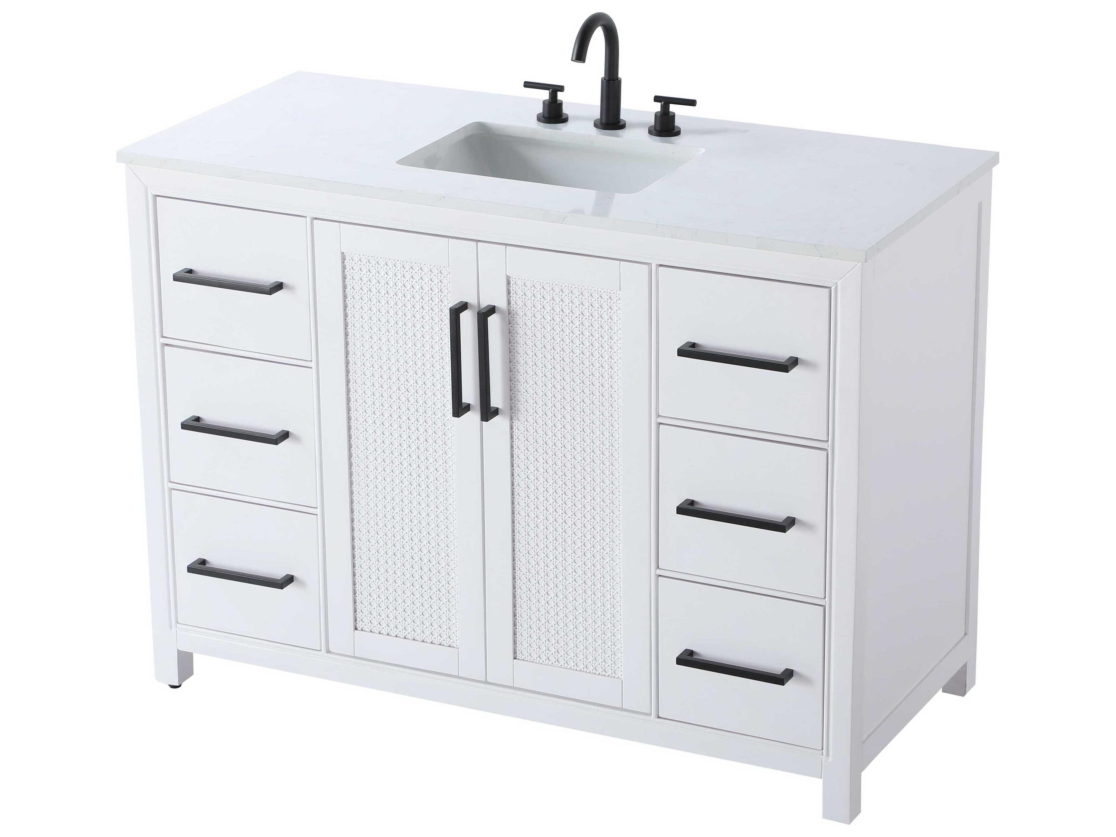 Elegant Lighting Alina White Vanity