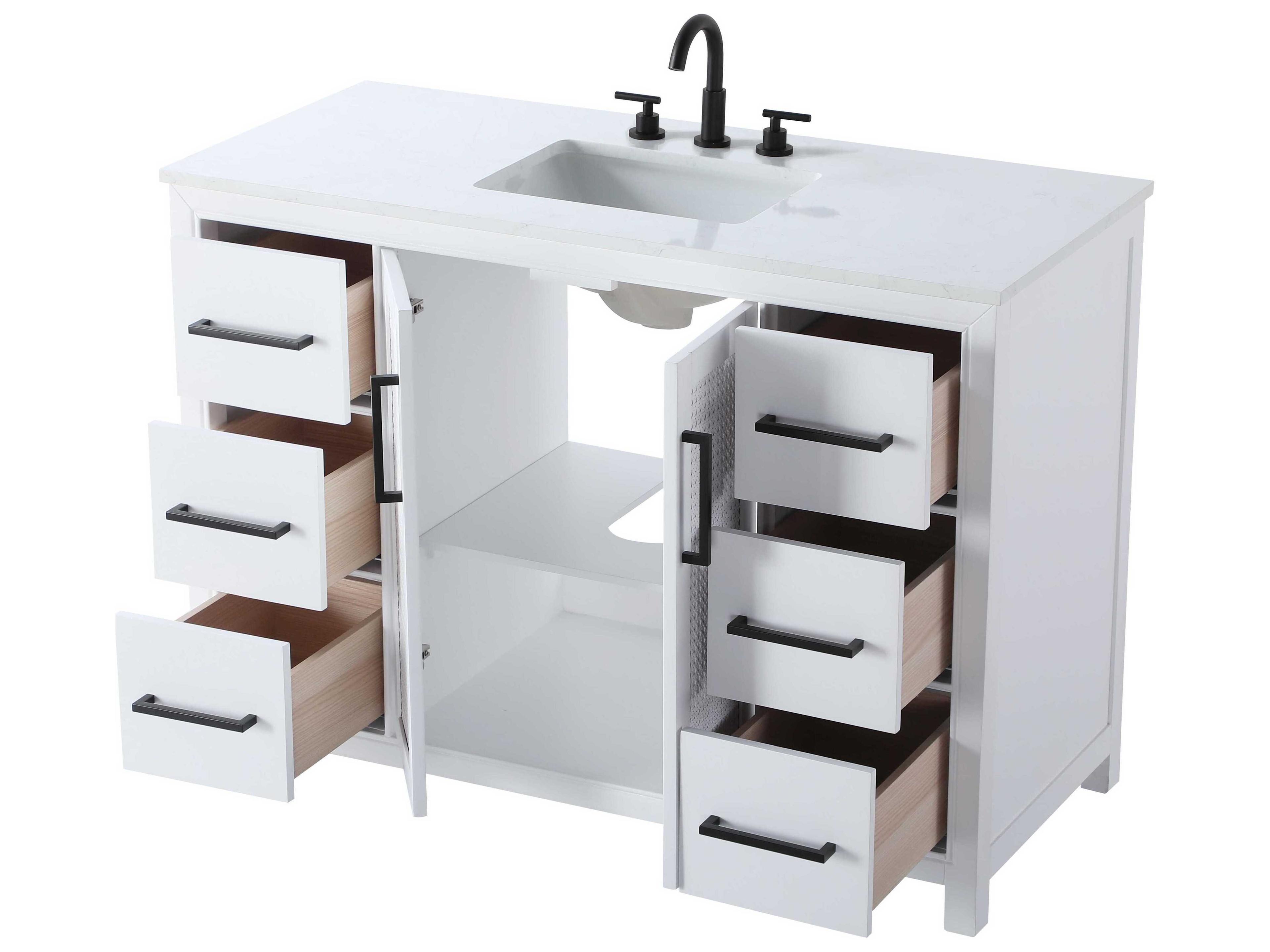 Elegant Lighting Alina White Vanity