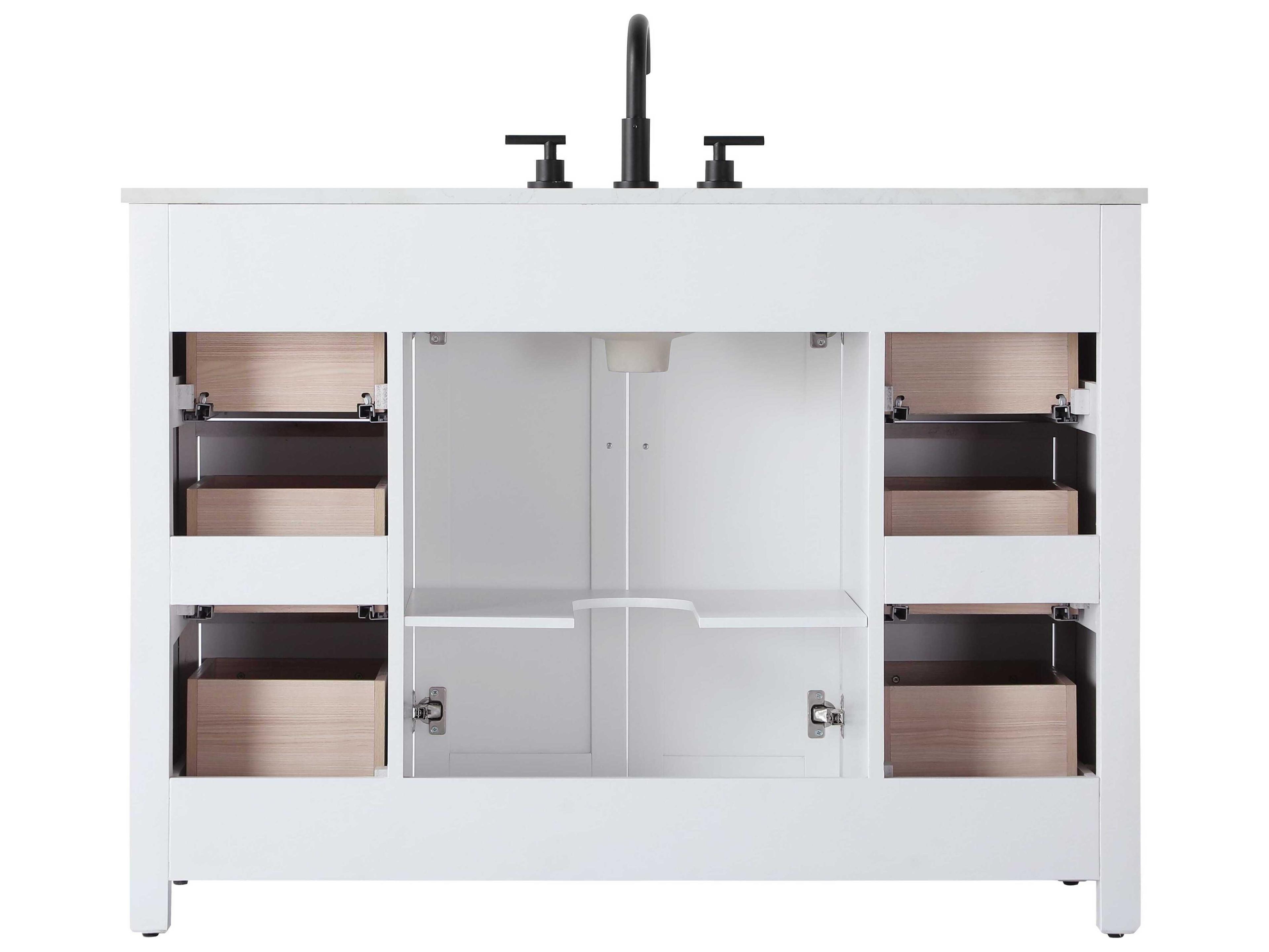 Elegant Lighting Alina White Vanity