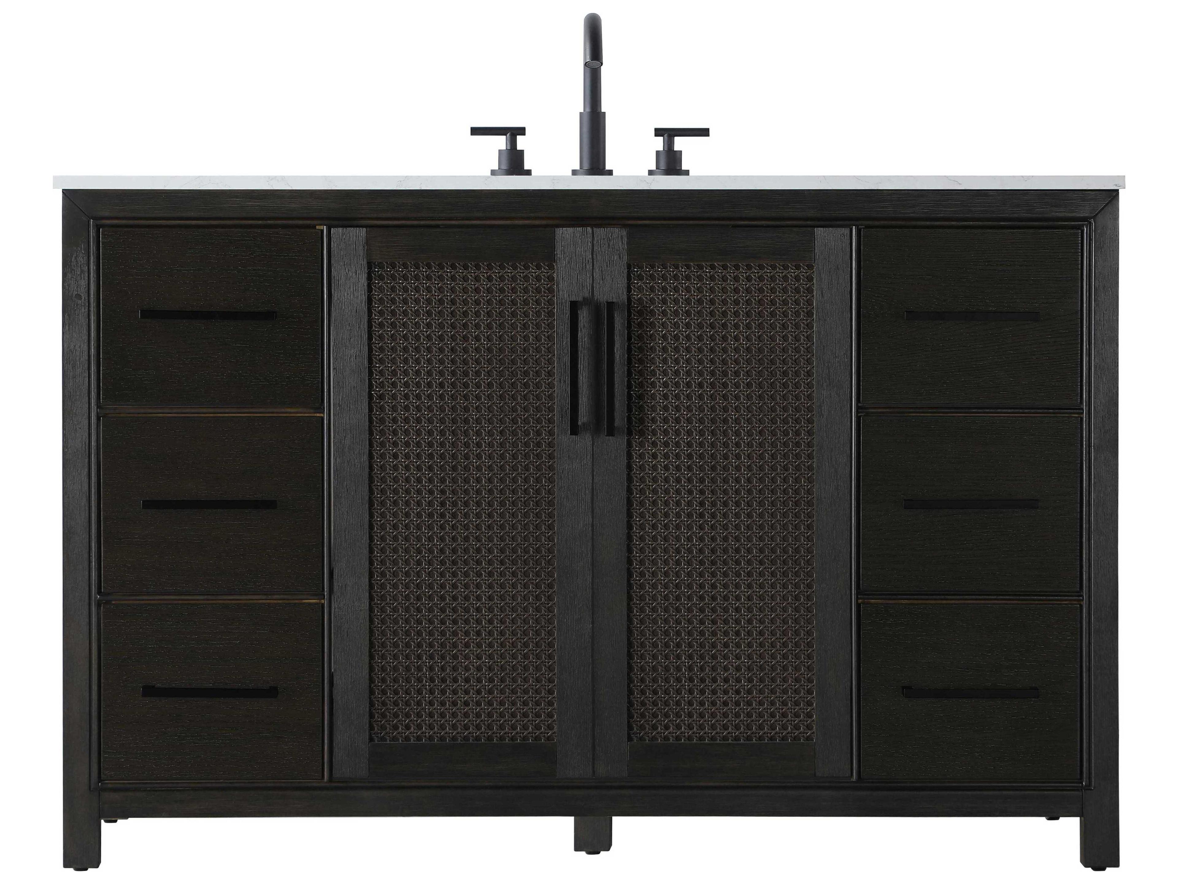 Alina Chocolate Oak Vanity