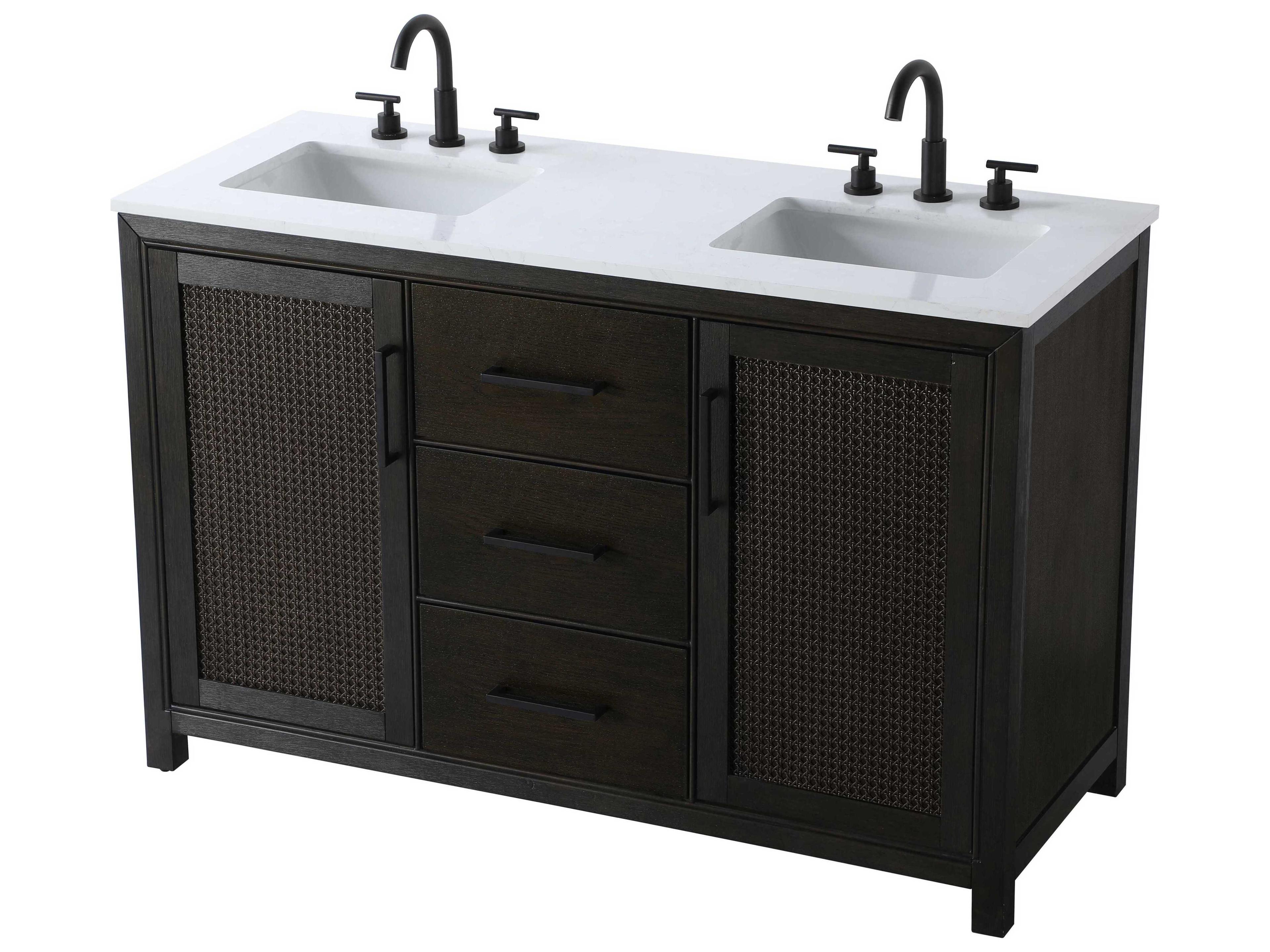 Elegant Lighting Alina Chocolate Oak Vanity