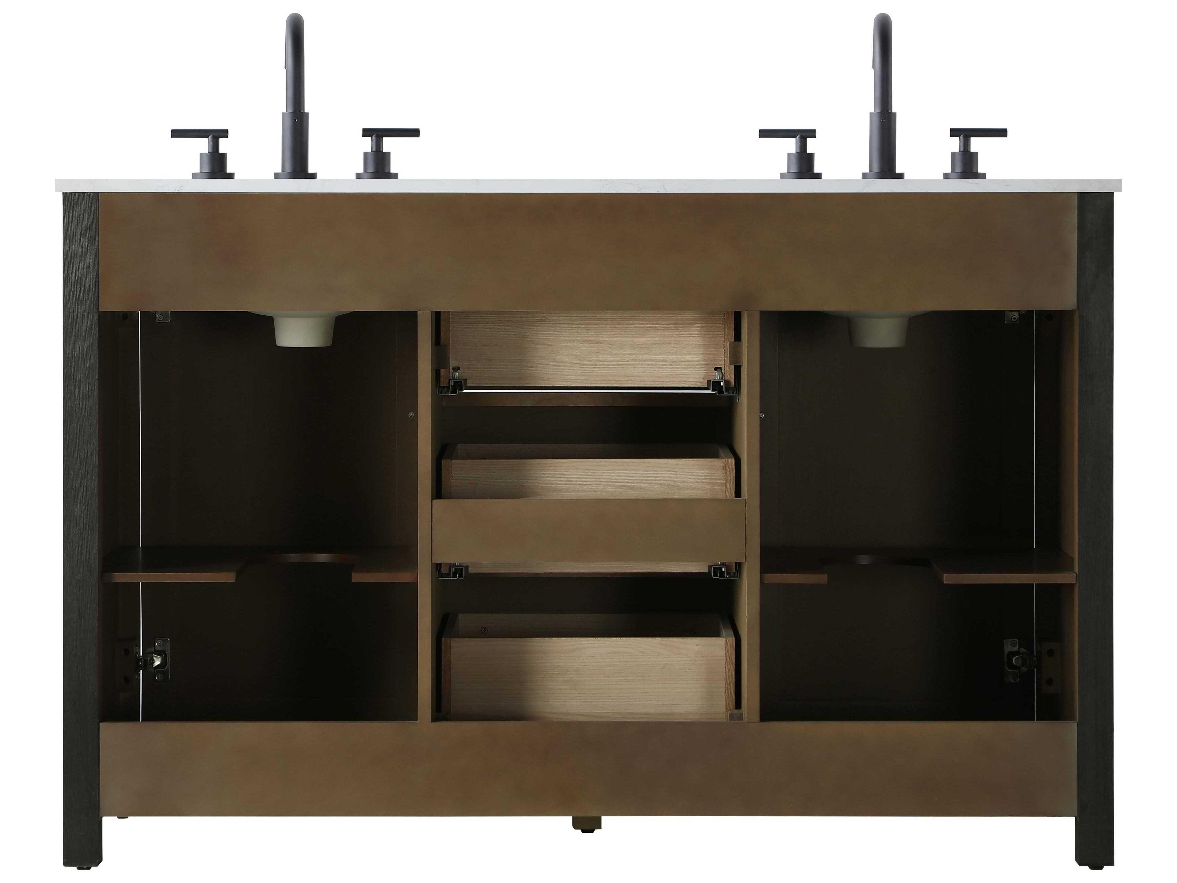 Elegant Lighting Alina Chocolate Oak Vanity