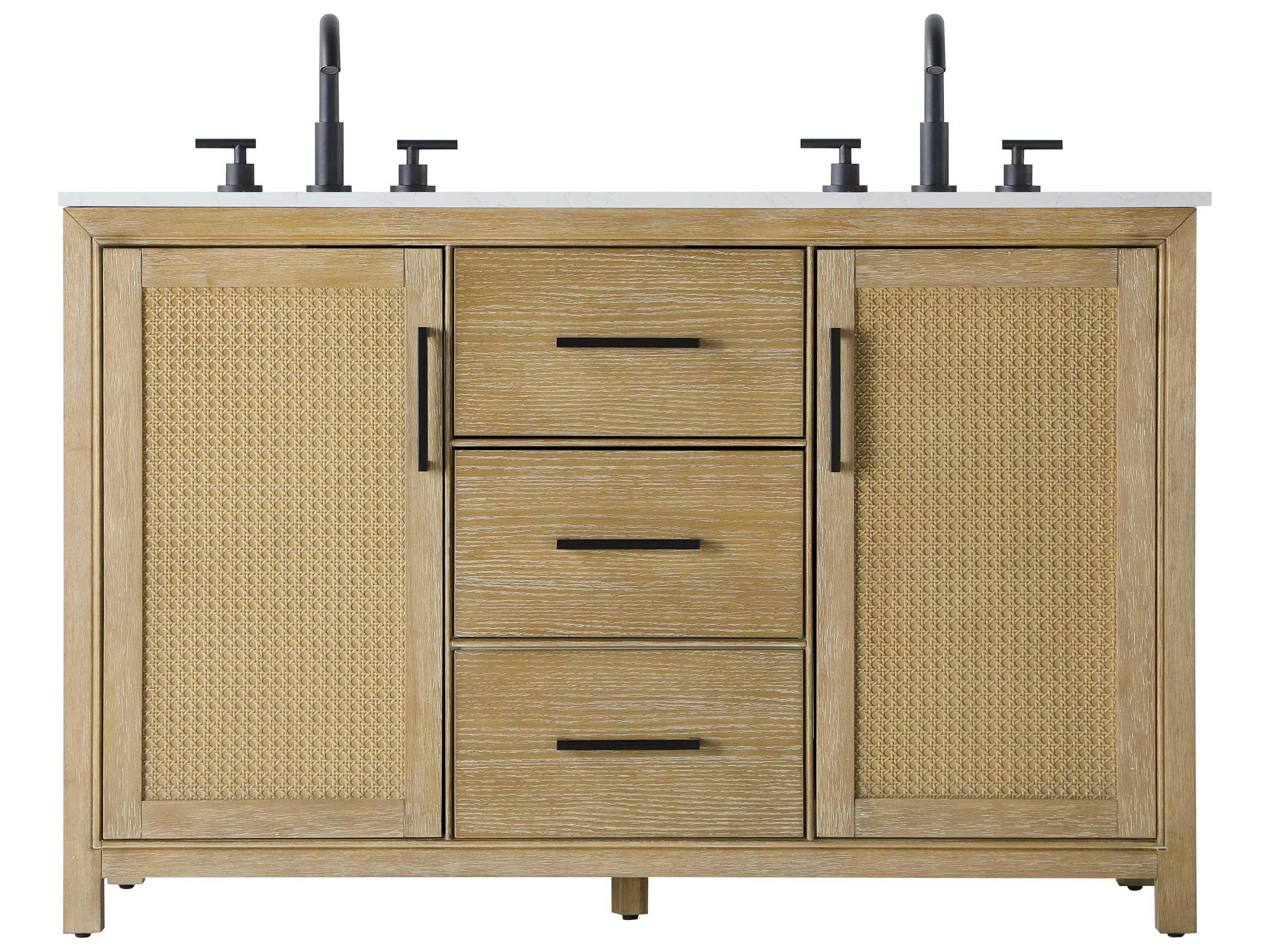 Alina Linen Oak Vanity