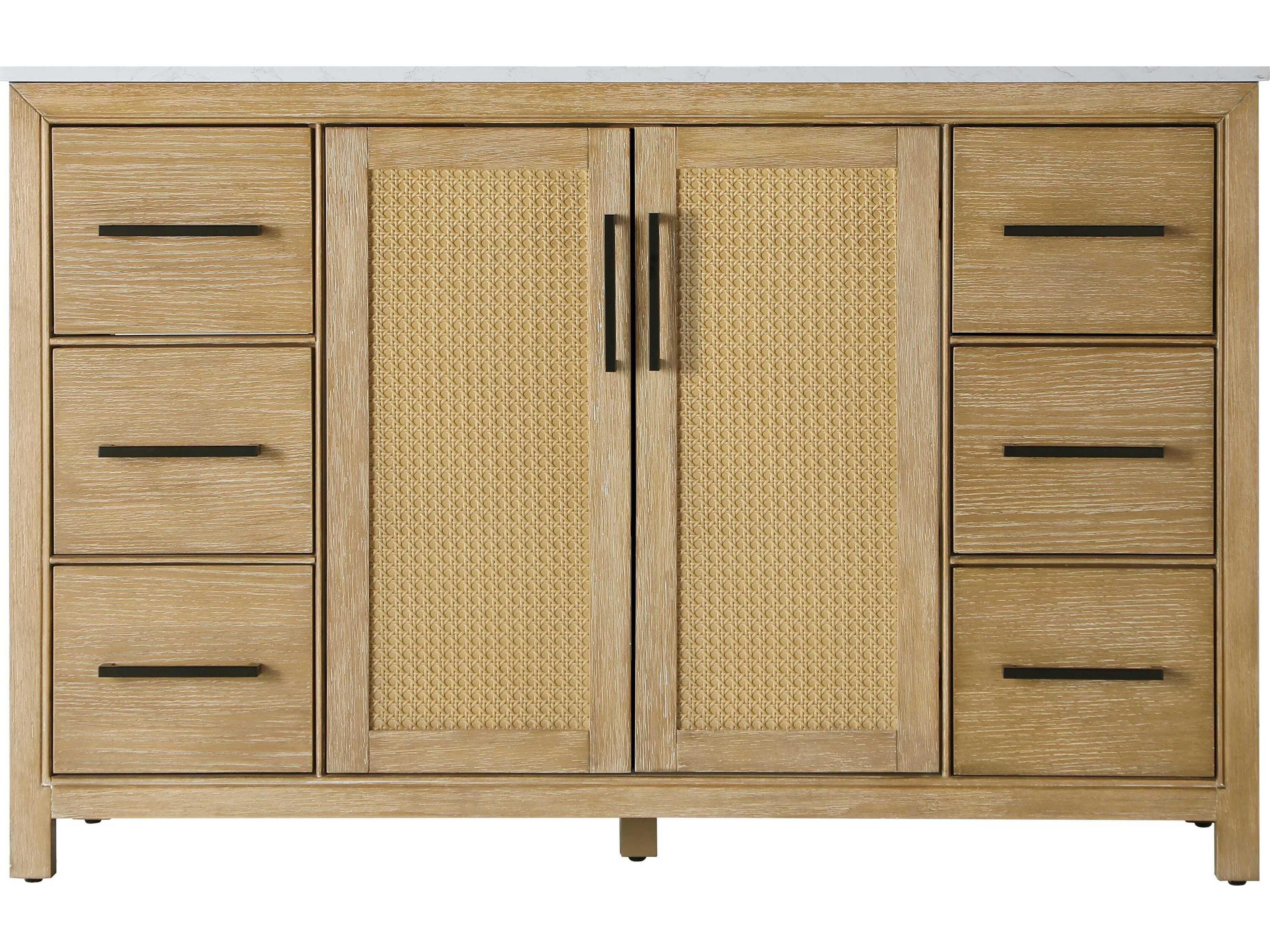 Elegant Lighting Alina Linen Oak Vanity