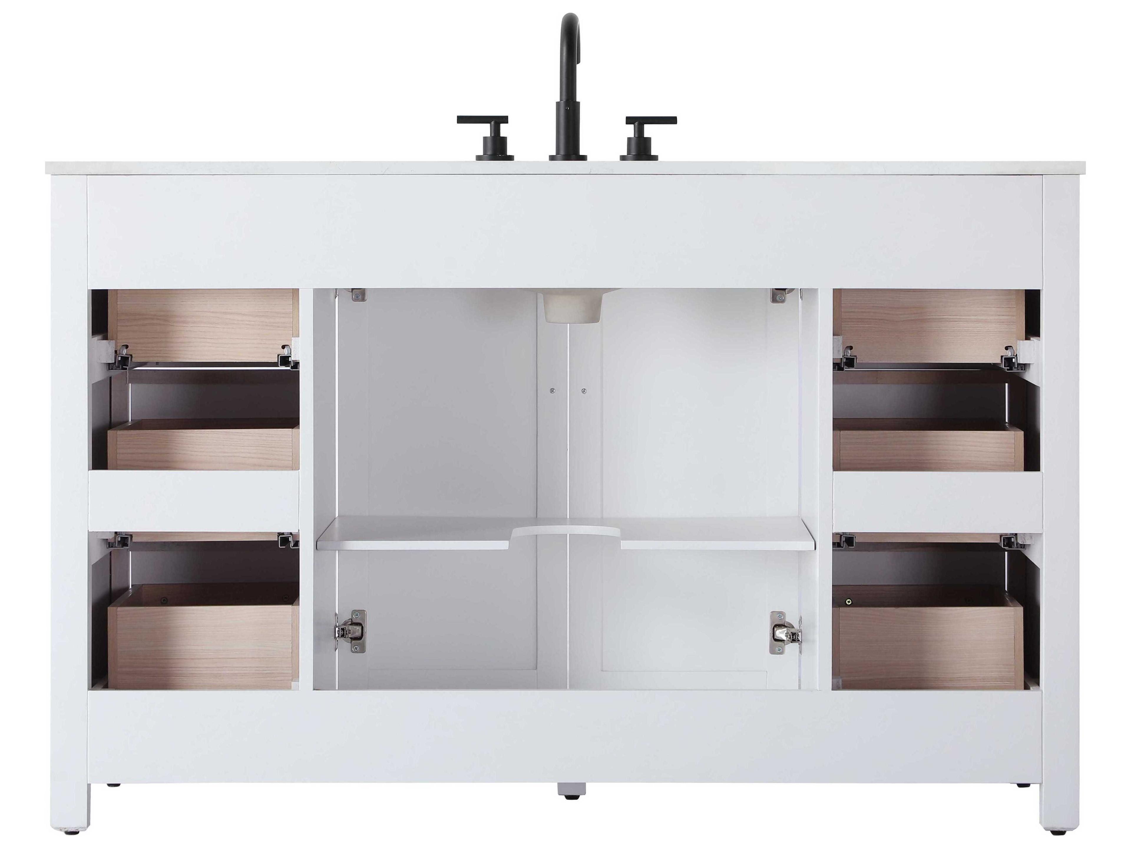Elegant Lighting Alina White Vanity