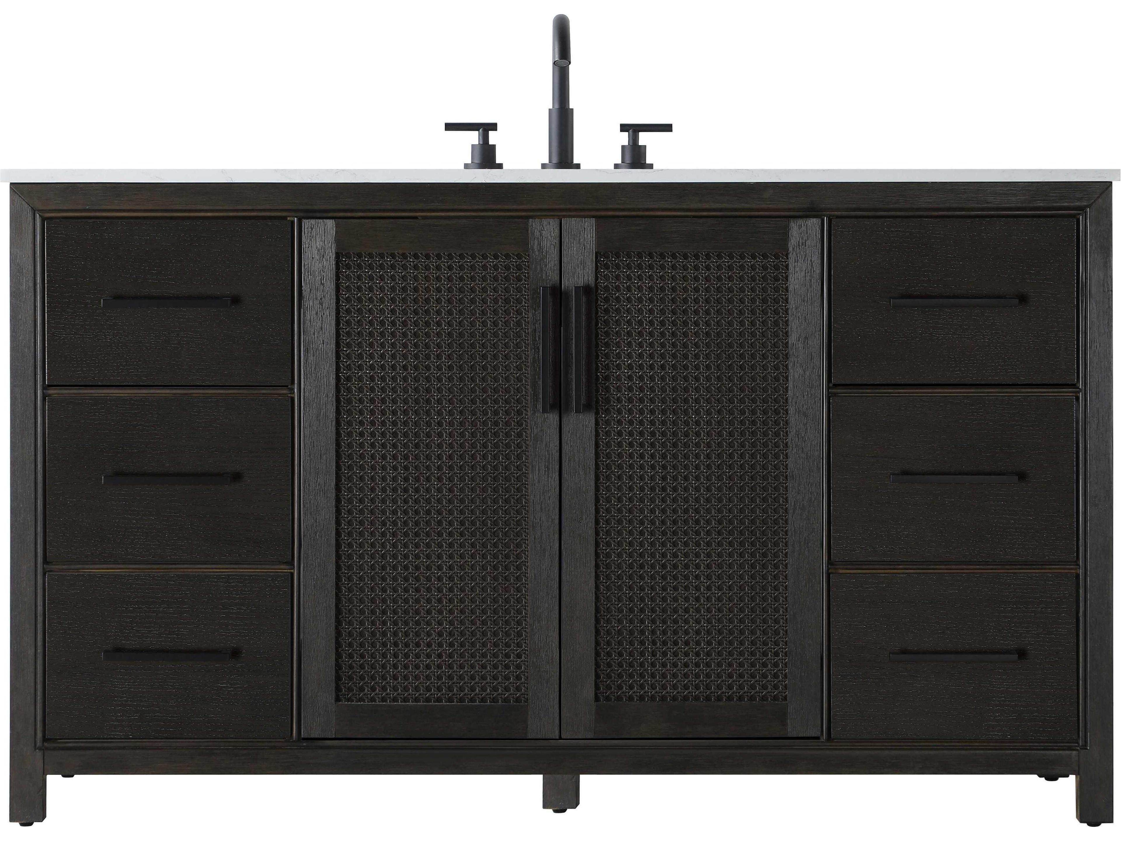 Alina Chocolate Oak Vanity