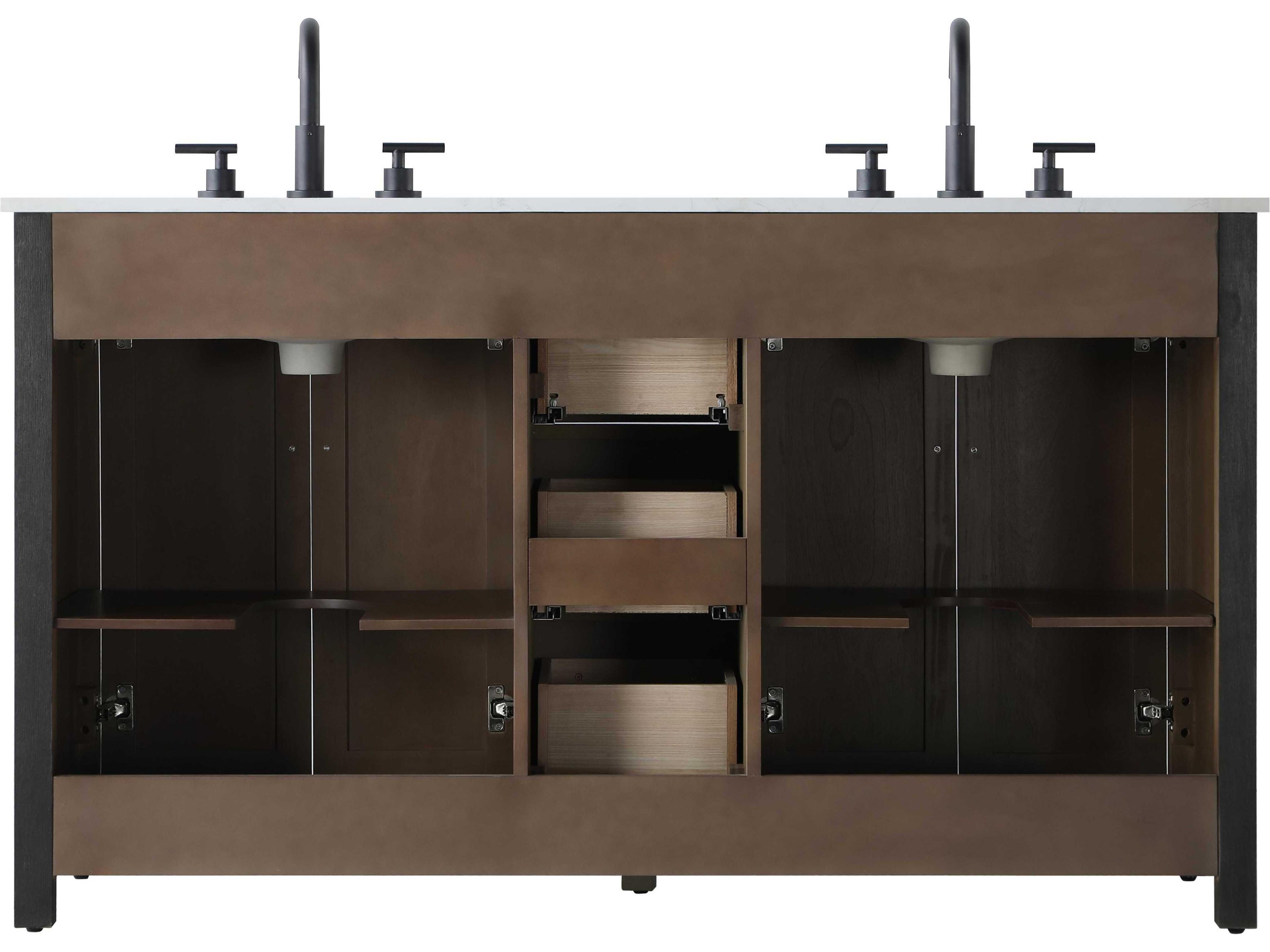 Elegant Lighting Alina Chocolate Oak Vanity