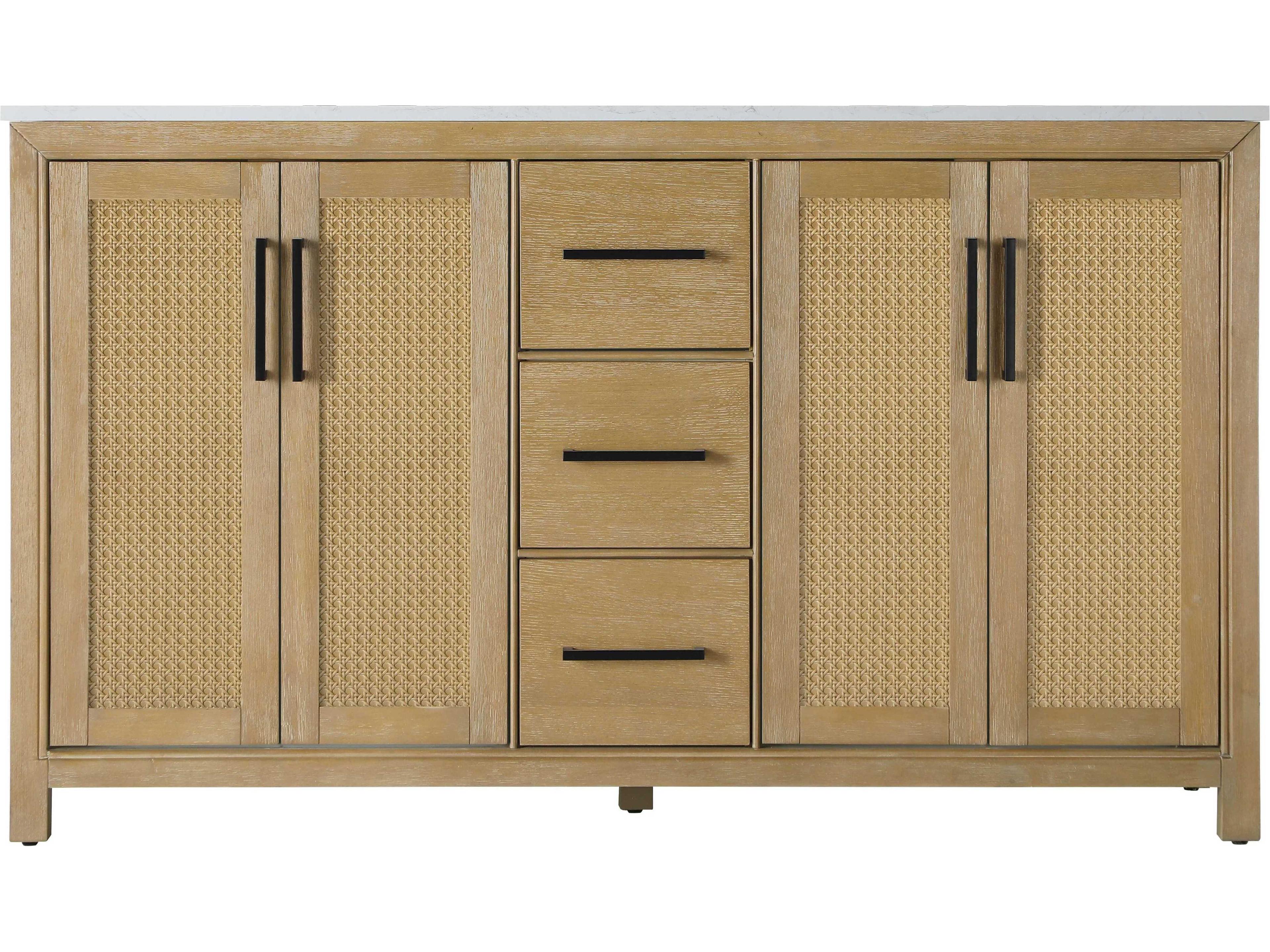 Elegant Lighting Alina Linen Oak Vanity