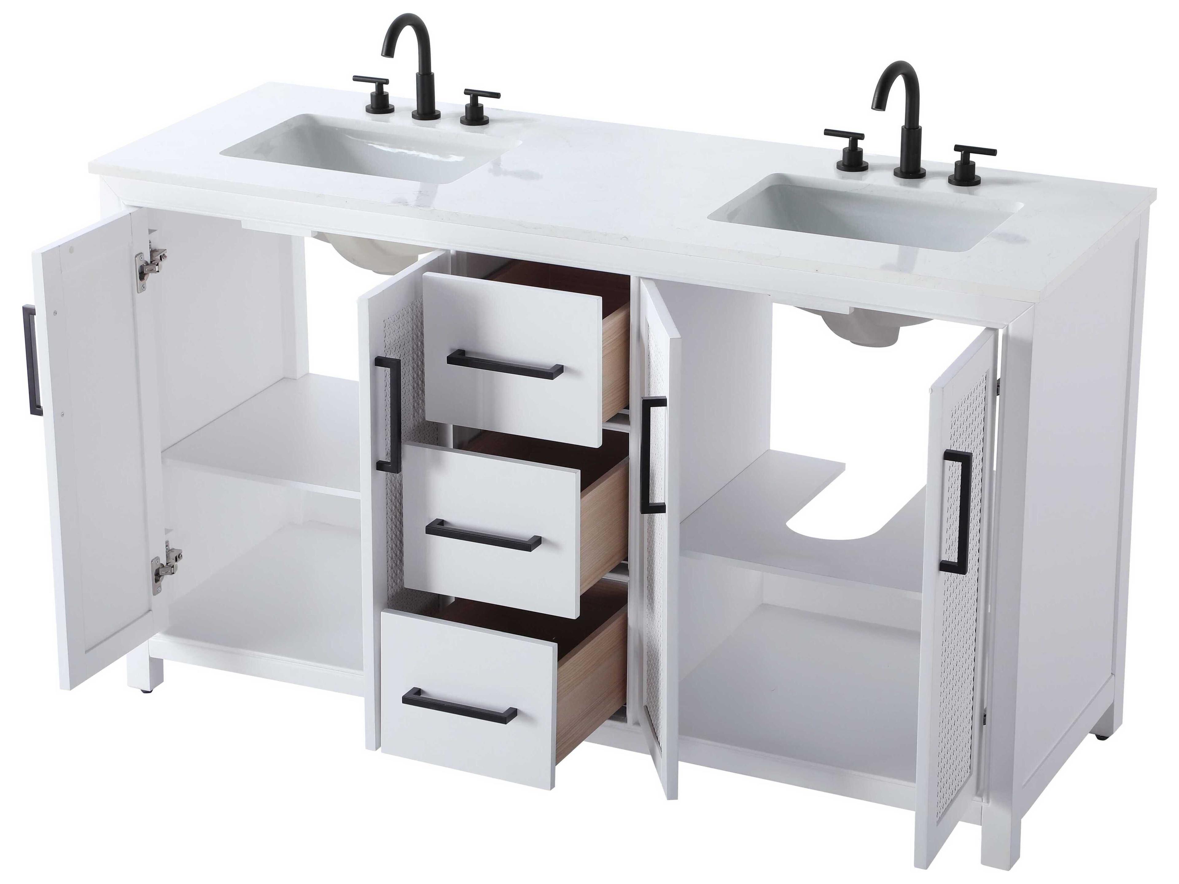 Elegant Lighting Alina White Vanity