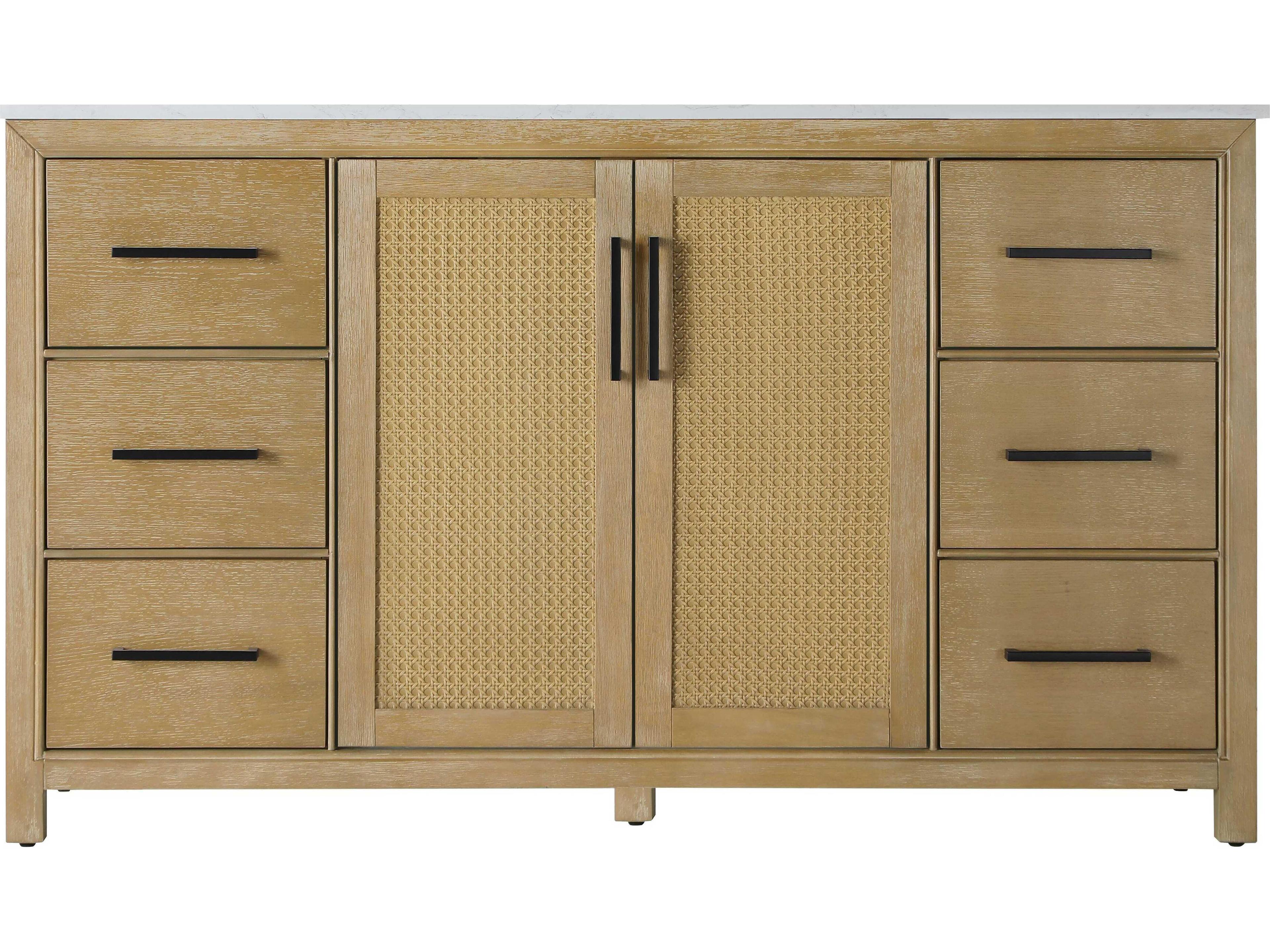 Elegant Lighting Alina Linen Oak Vanity