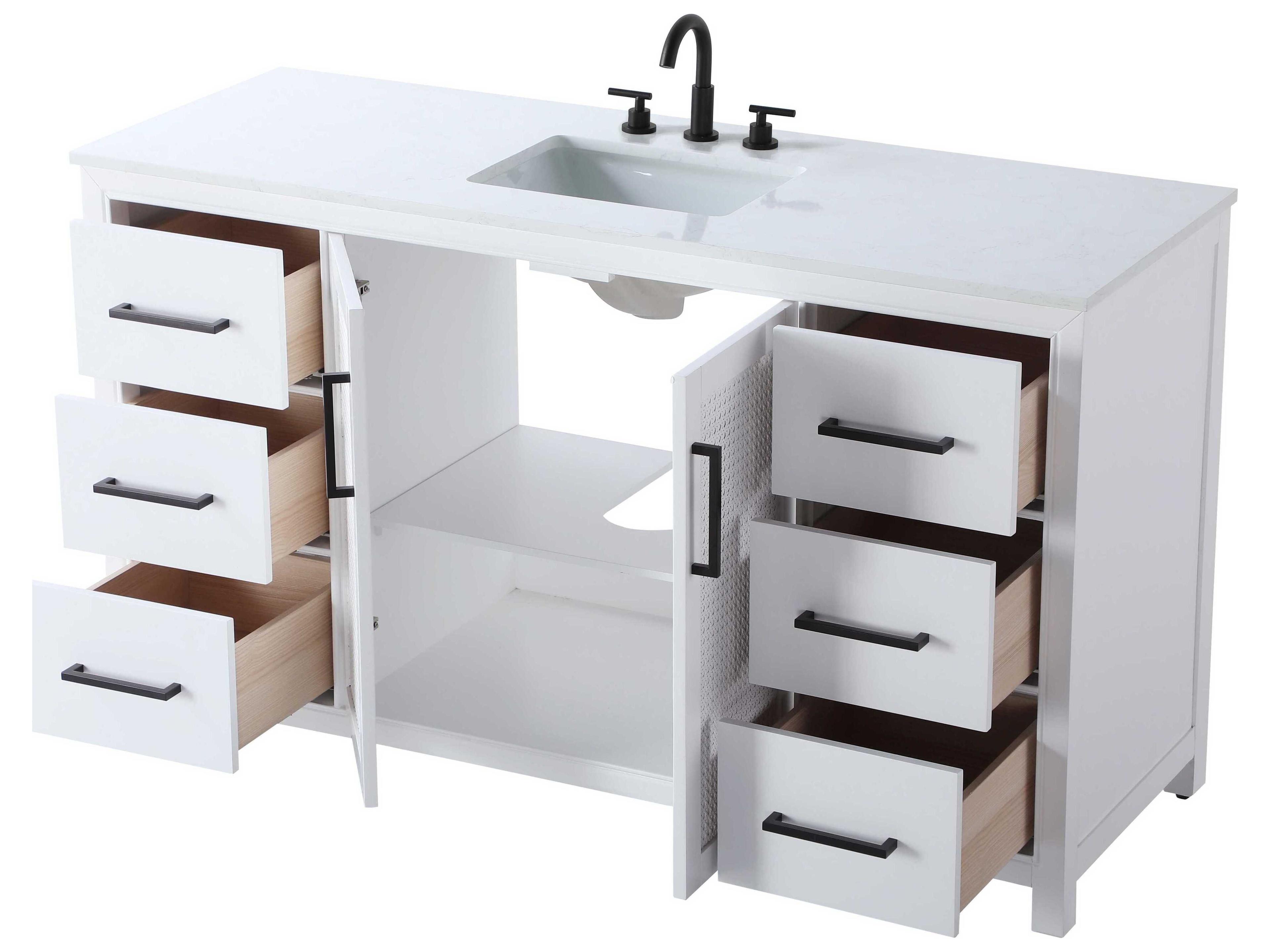 Elegant Lighting Alina White Vanity