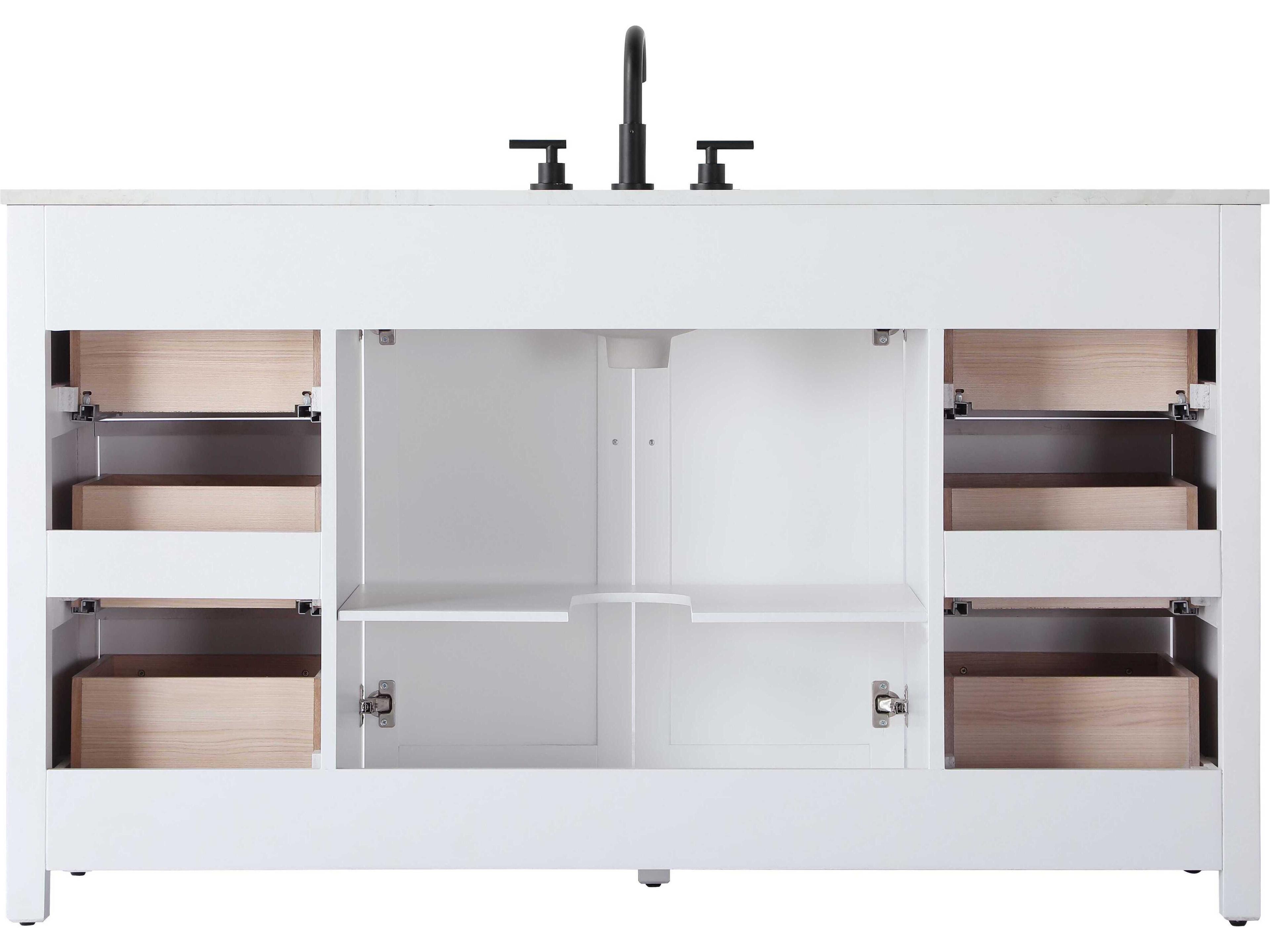 Elegant Lighting Alina White Vanity