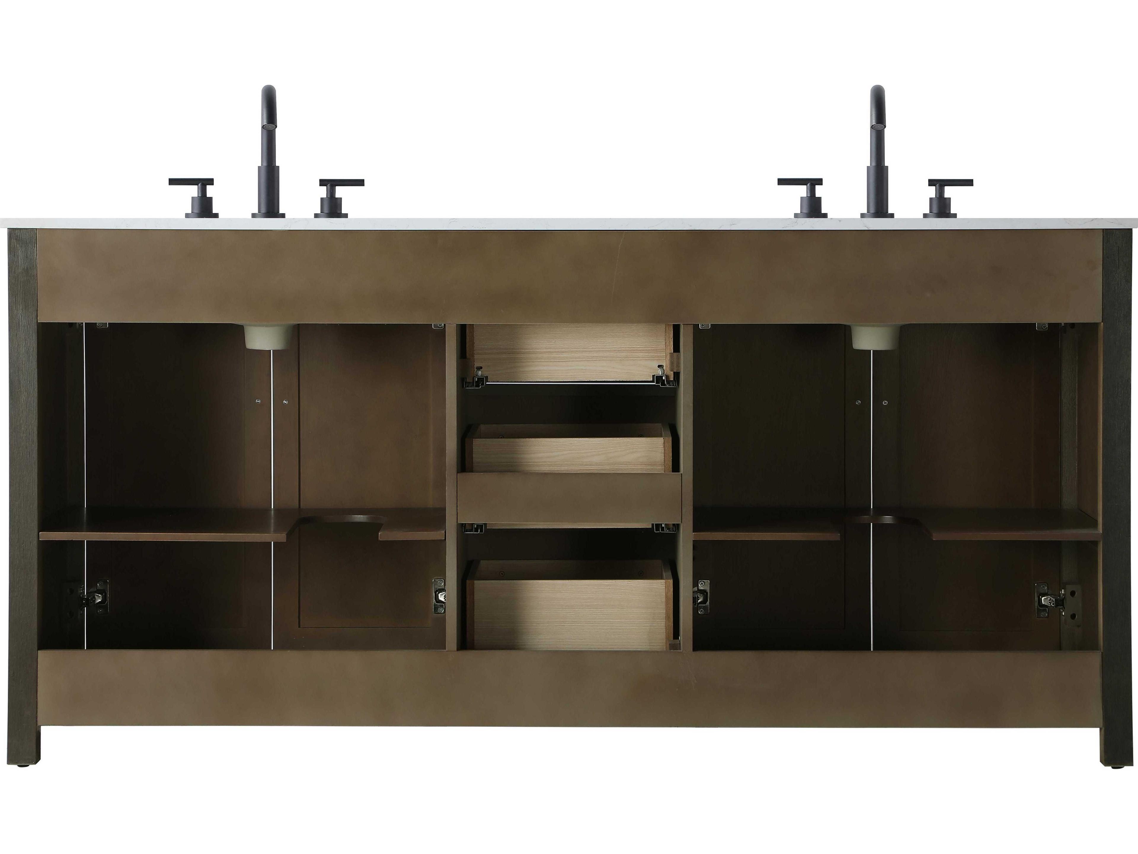 Elegant Lighting Alina Chocolate Oak Vanity