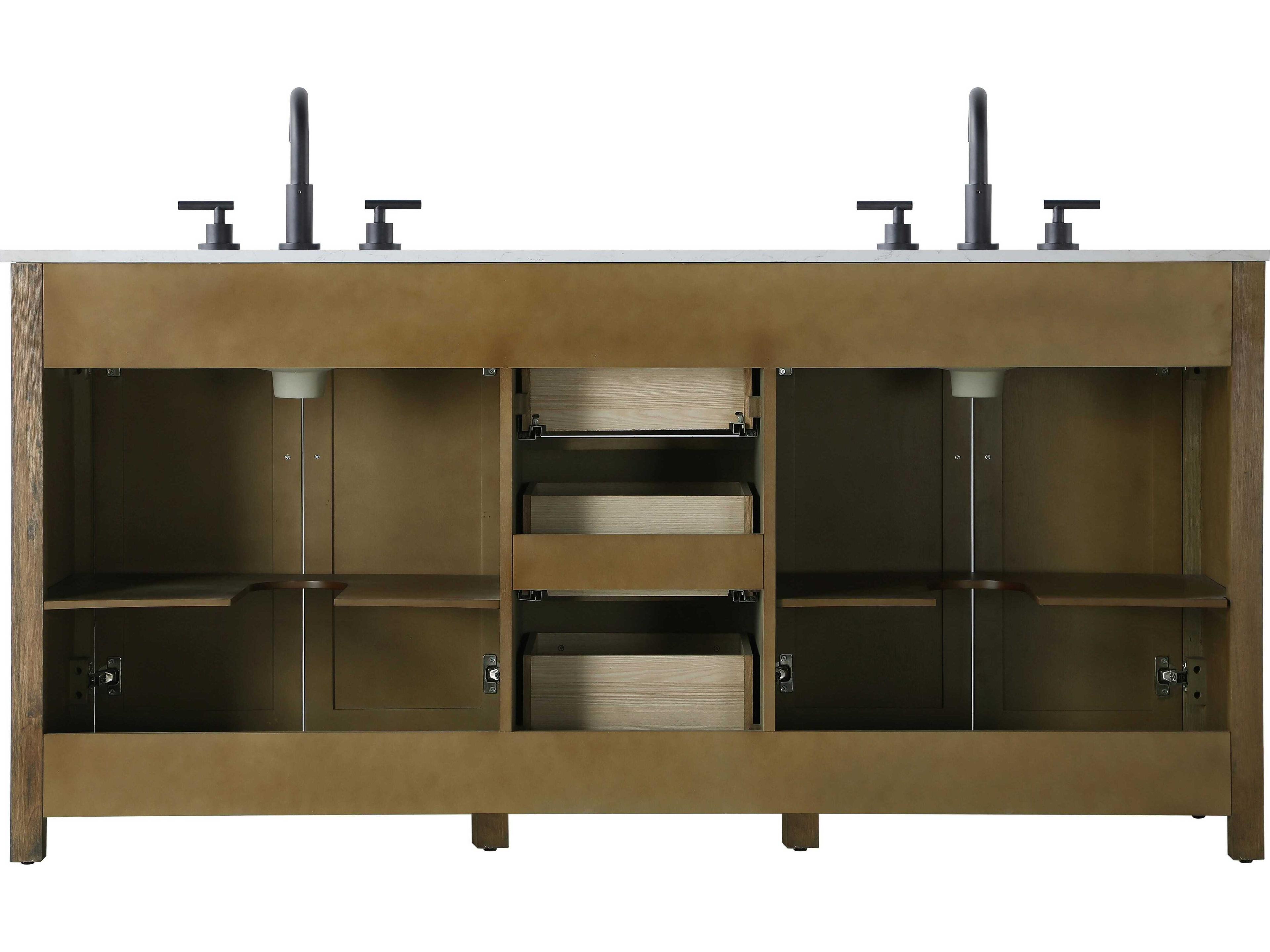 Elegant Lighting Alina Hazel Oak Vanity