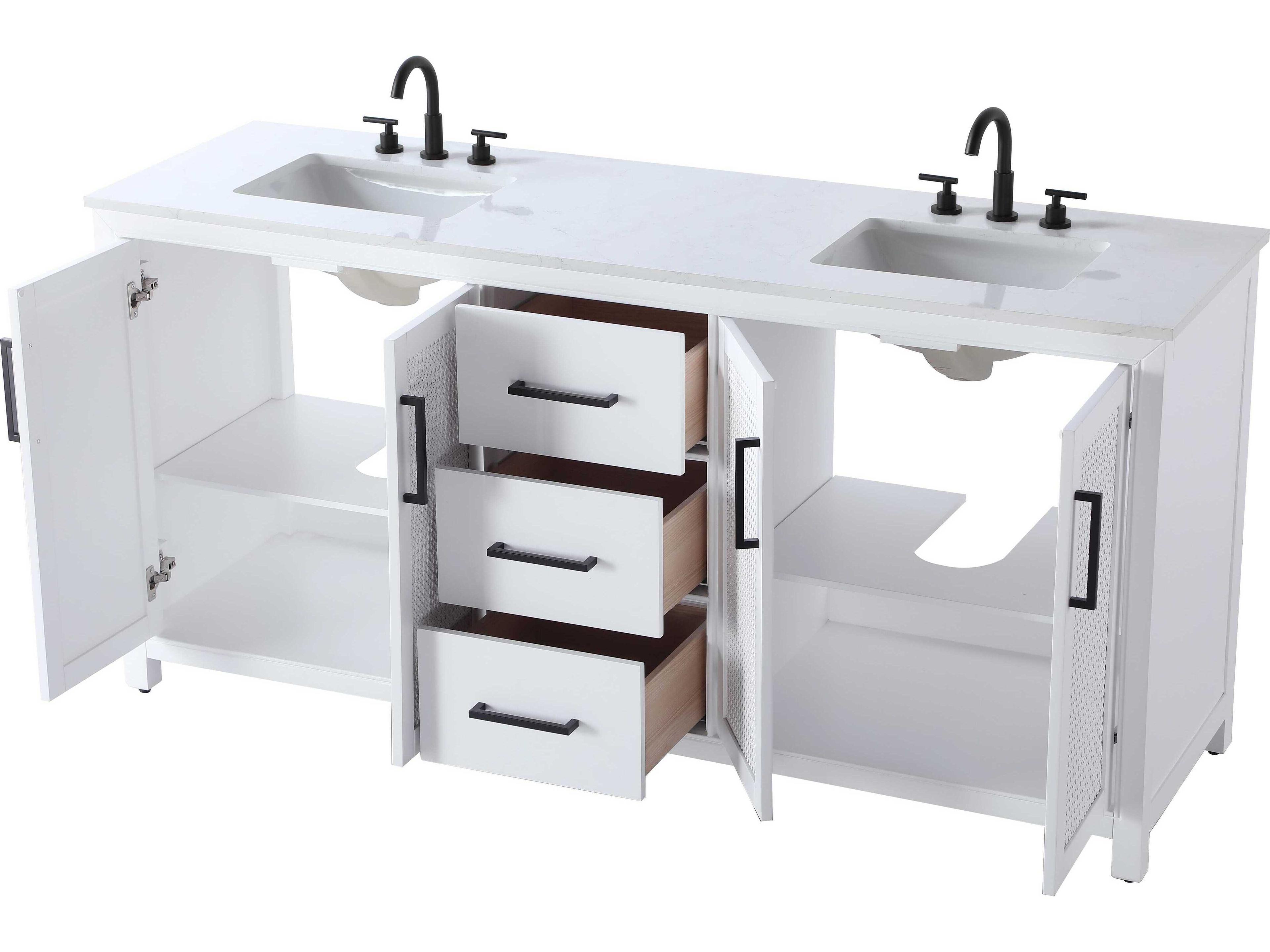 Elegant Lighting Alina White Vanity