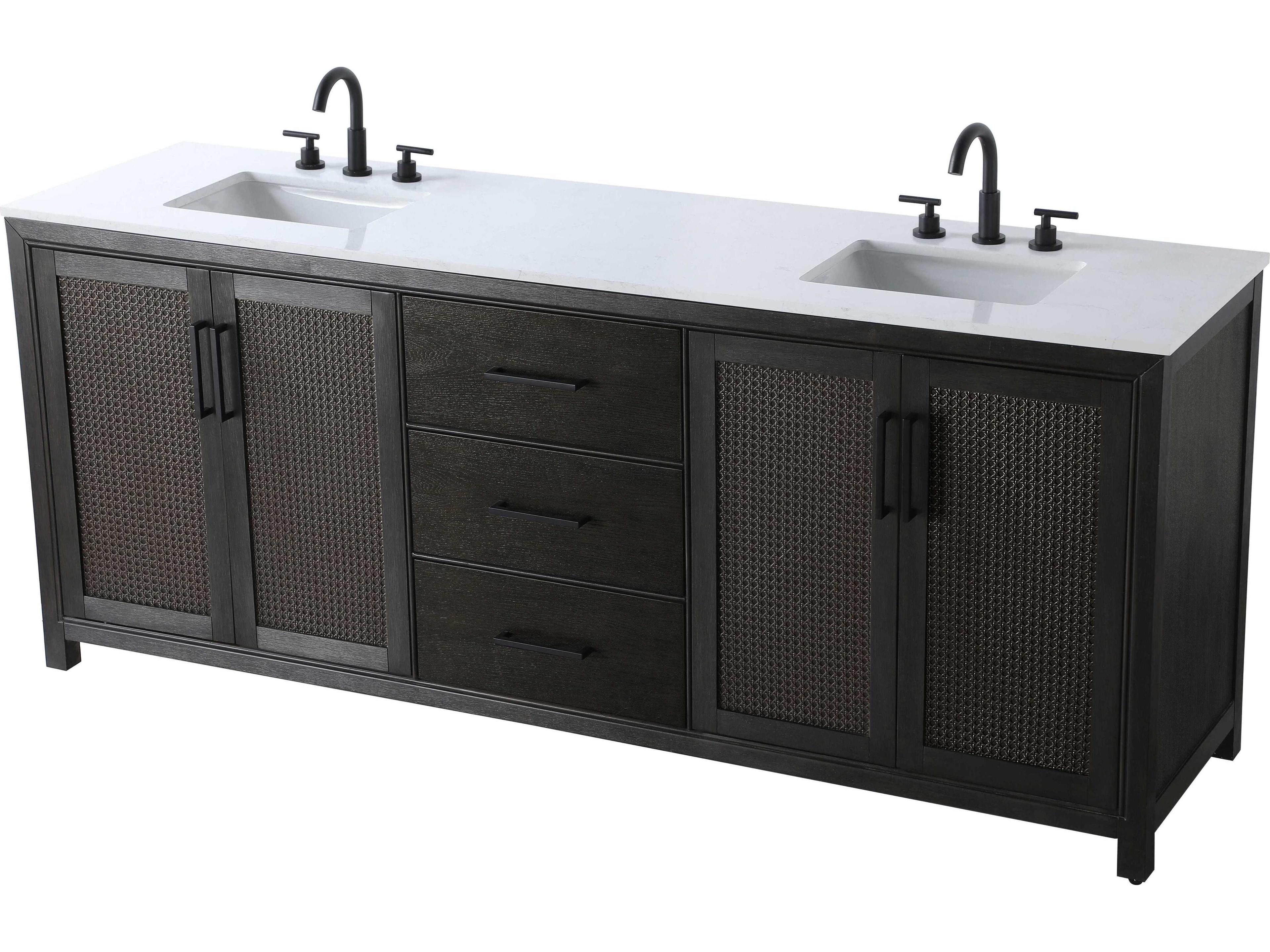 Elegant Lighting Alina Chocolate Oak Vanity