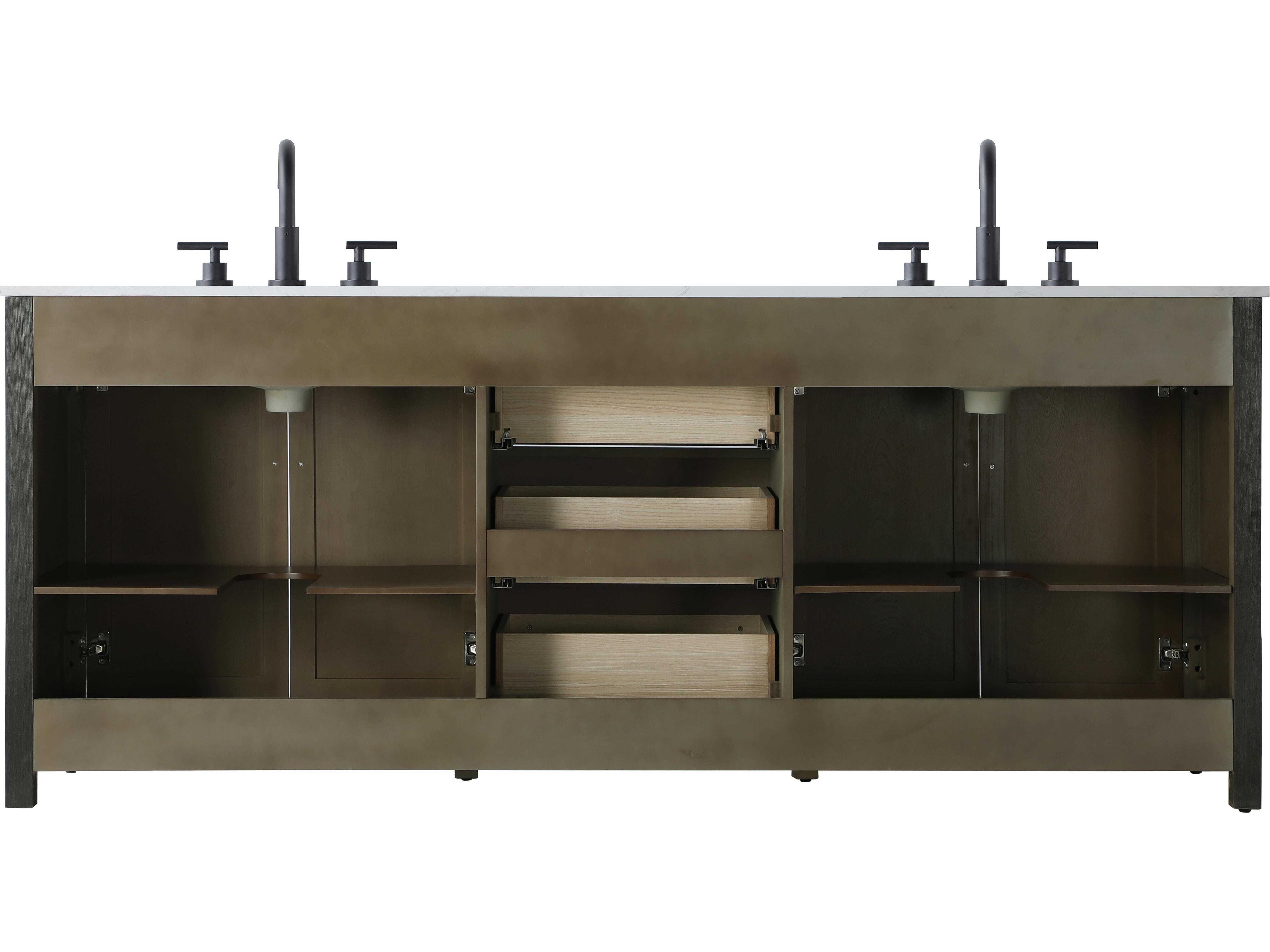 Elegant Lighting Alina Chocolate Oak Vanity