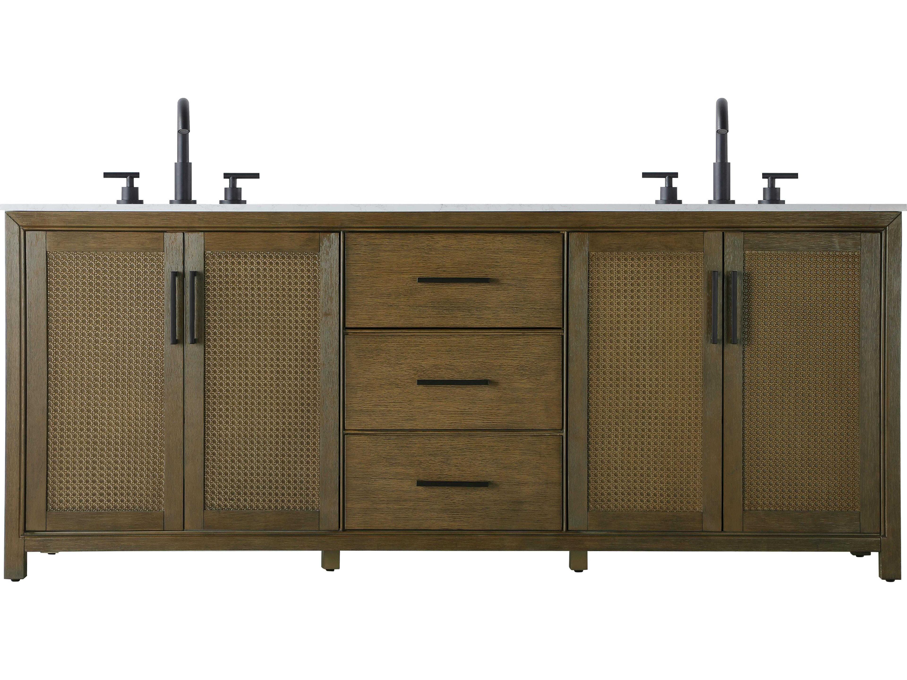 Elegant Lighting Alina Hazel Oak Vanity