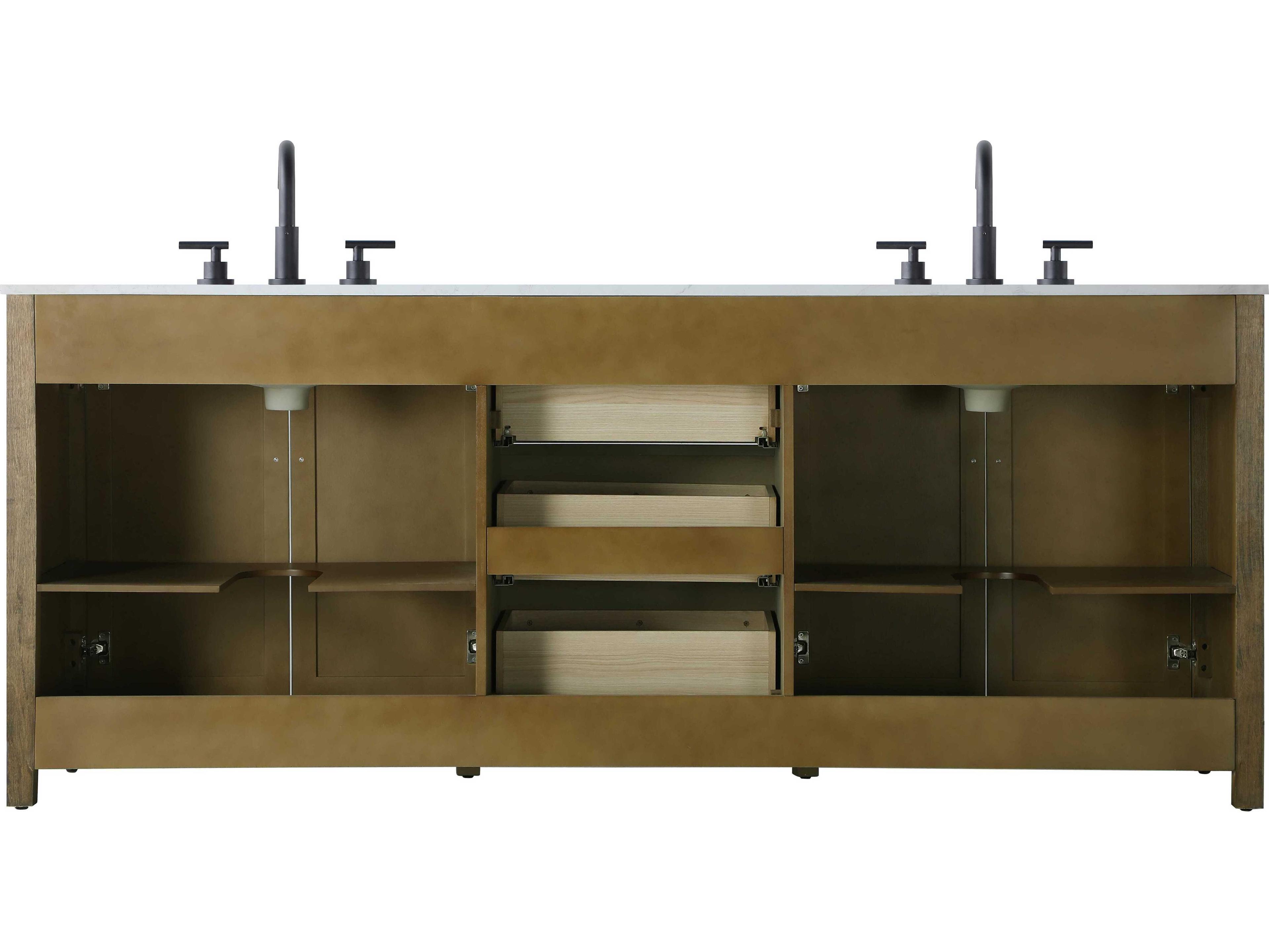 Elegant Lighting Alina Hazel Oak Vanity