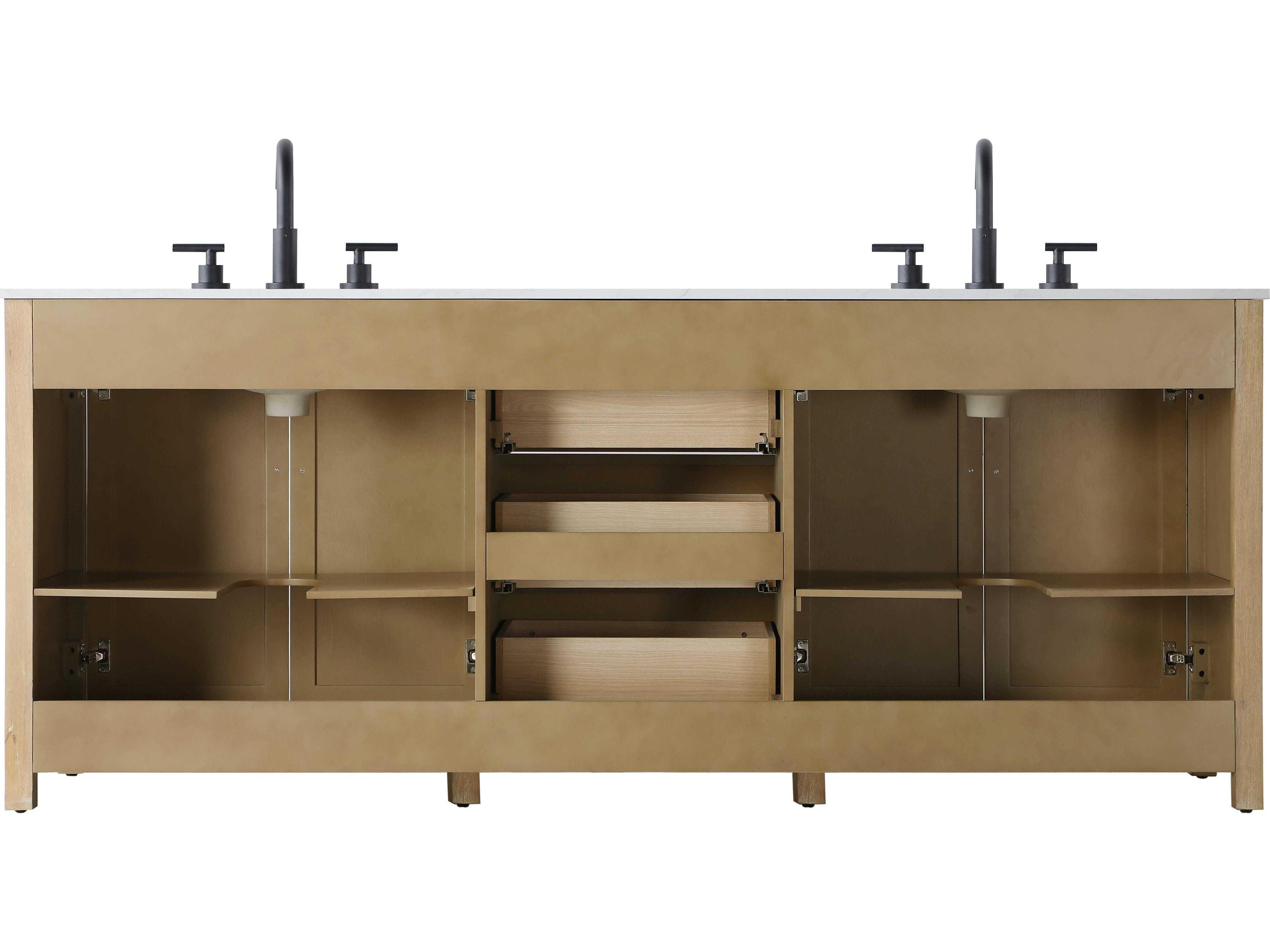Elegant Lighting Alina Linen Oak Vanity
