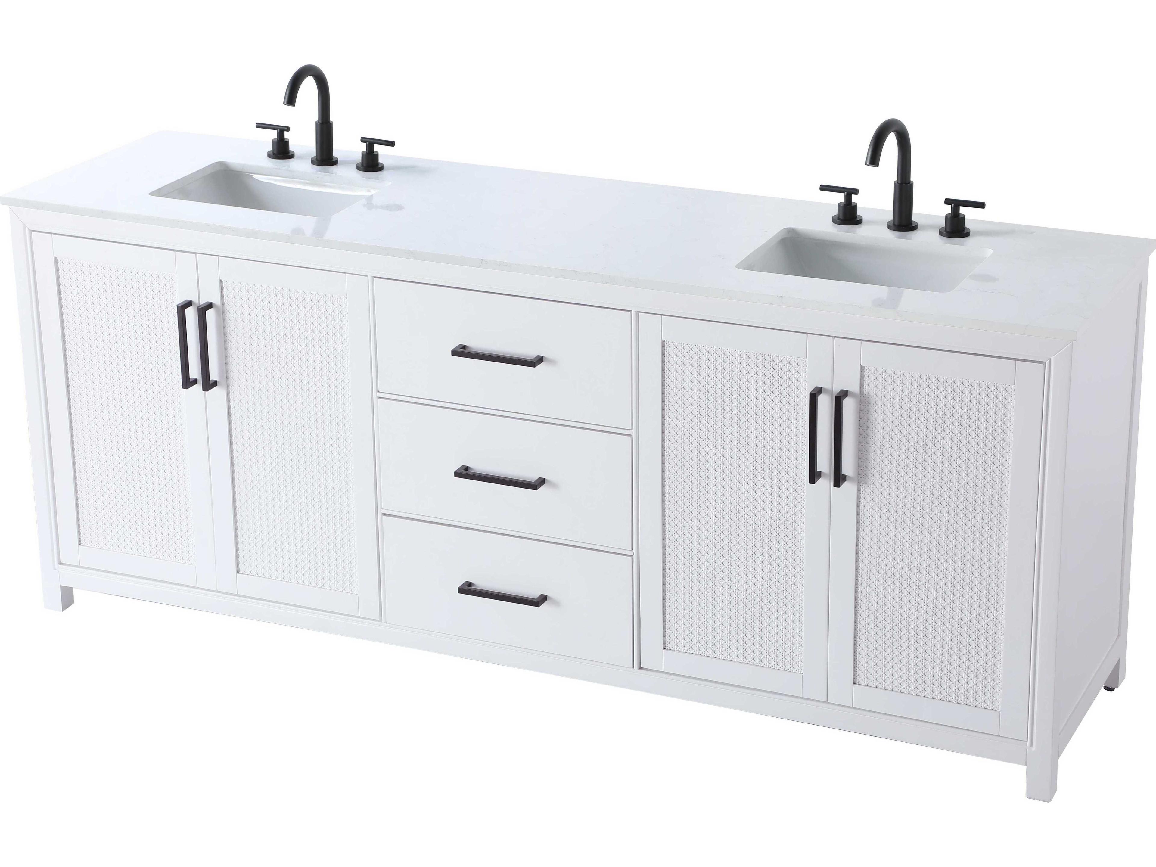 Elegant Lighting Alina White Vanity