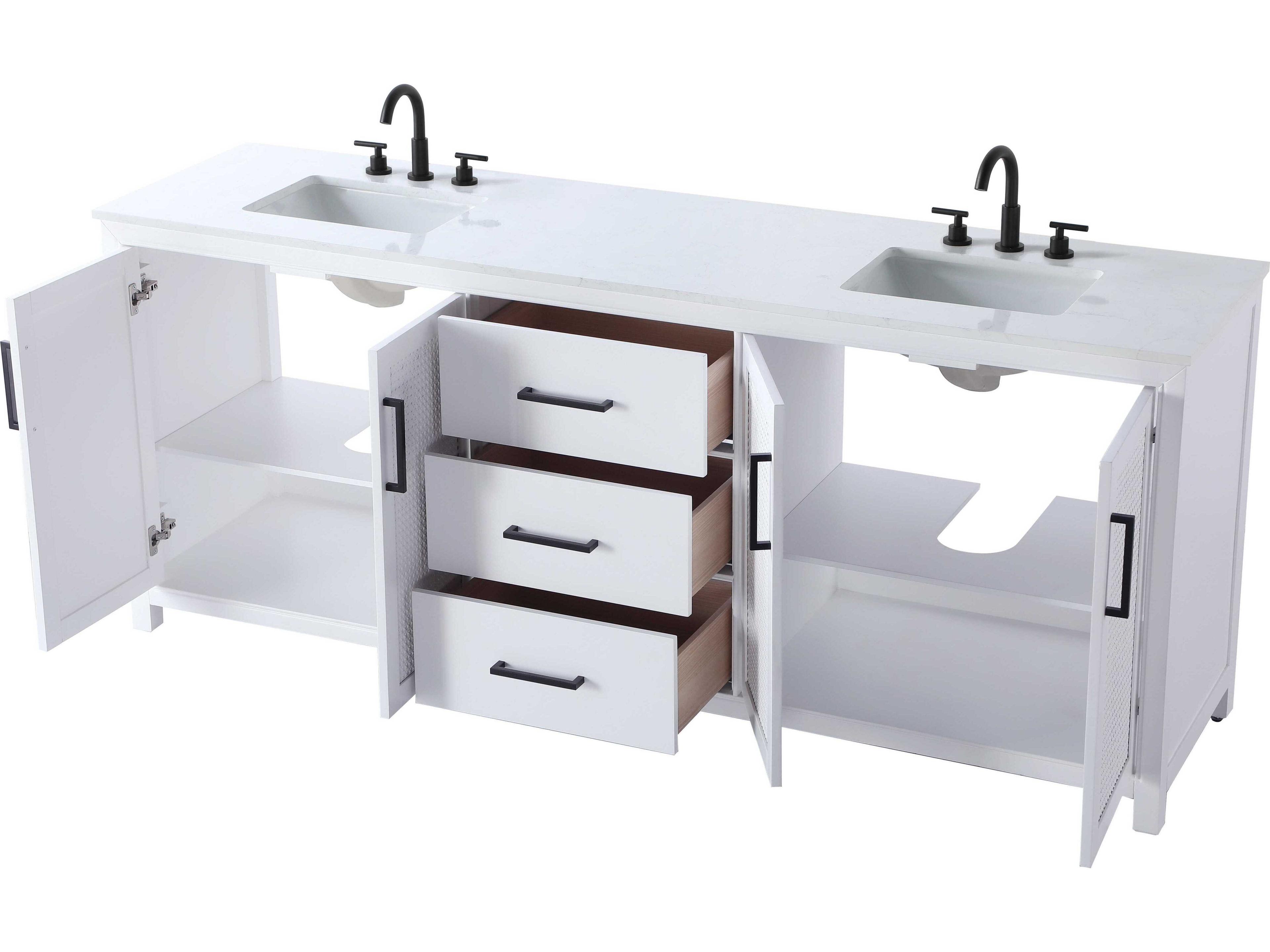 Elegant Lighting Alina White Vanity