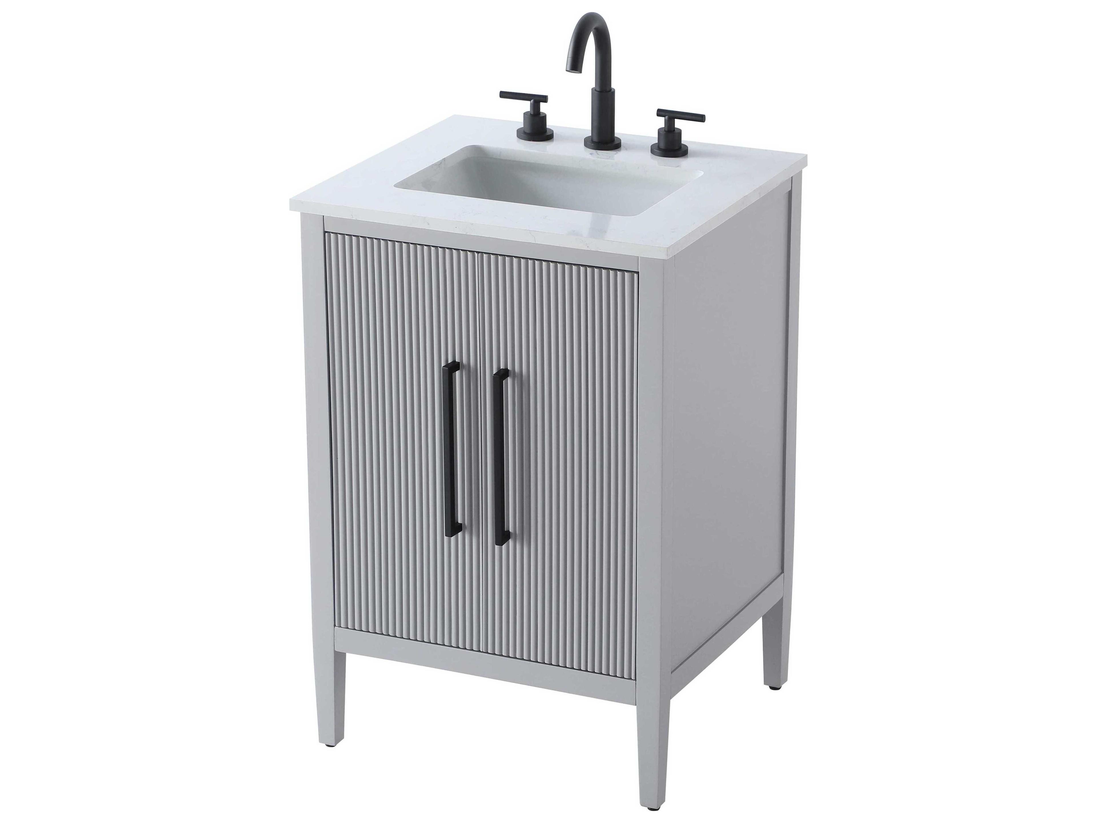 Elegant Lighting Blakely Grey Vanity