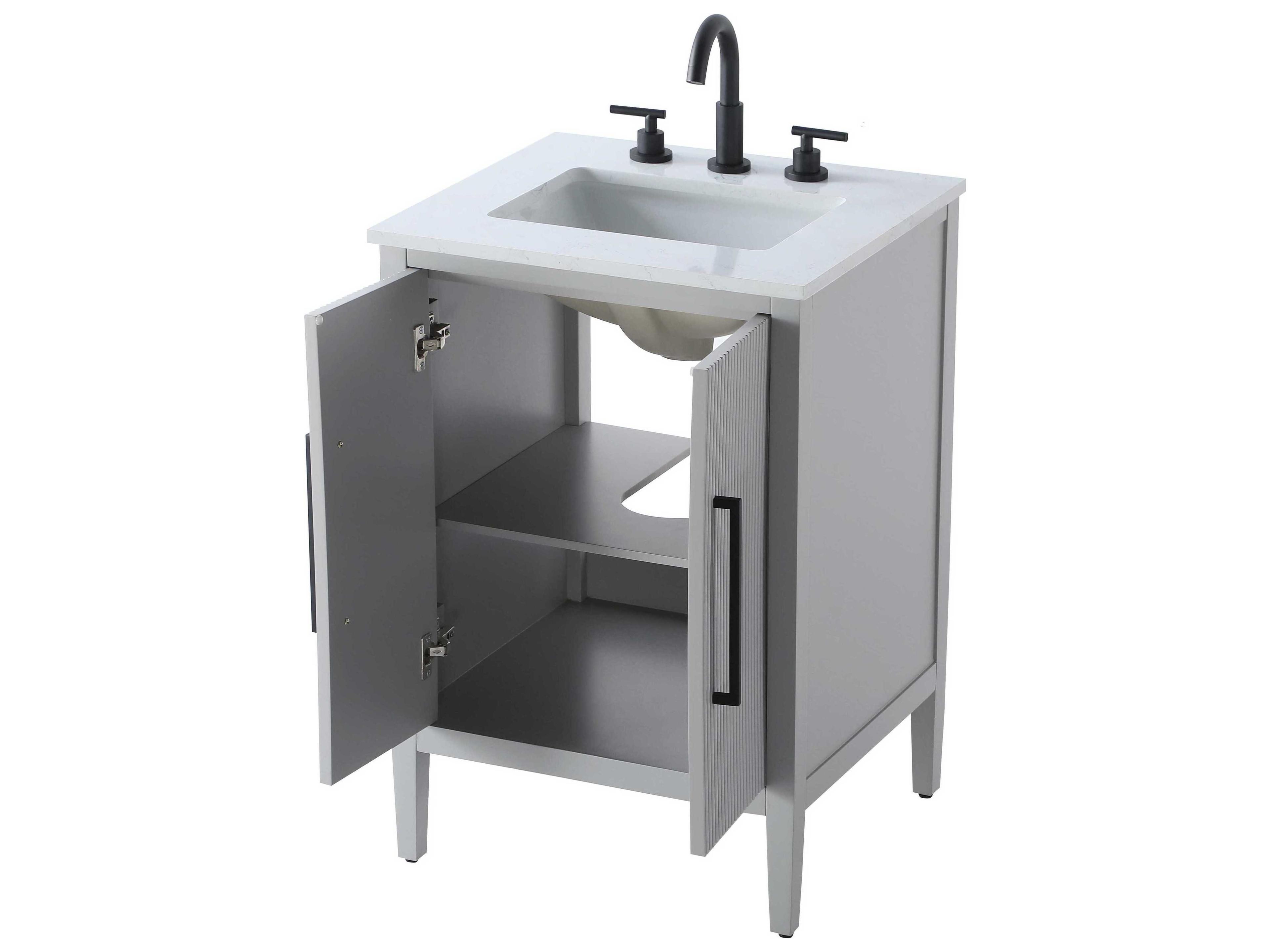 Elegant Lighting Blakely Grey Vanity