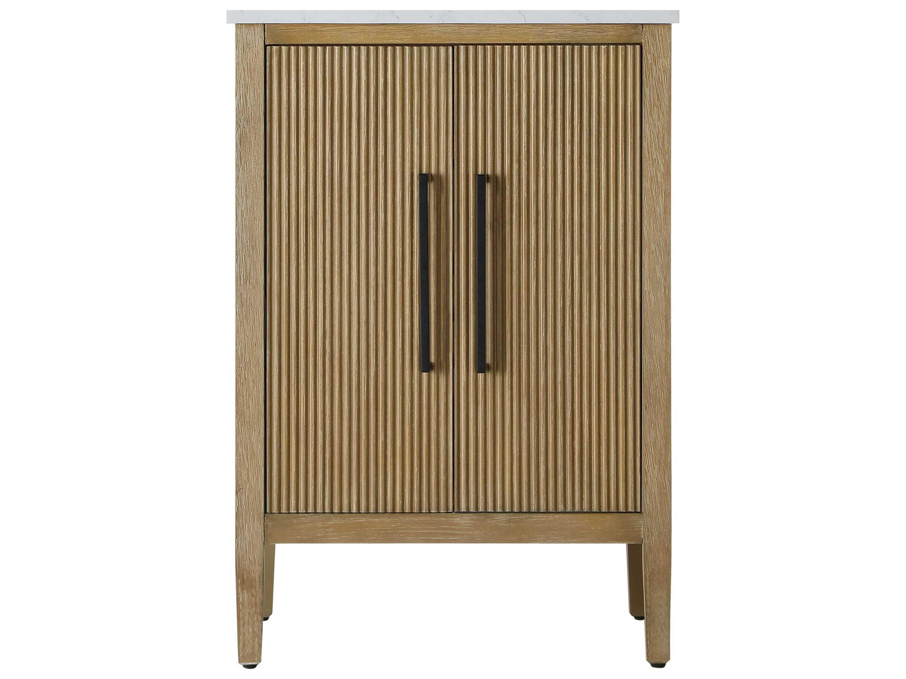 Elegant Lighting Blakely Linen Oak Vanity