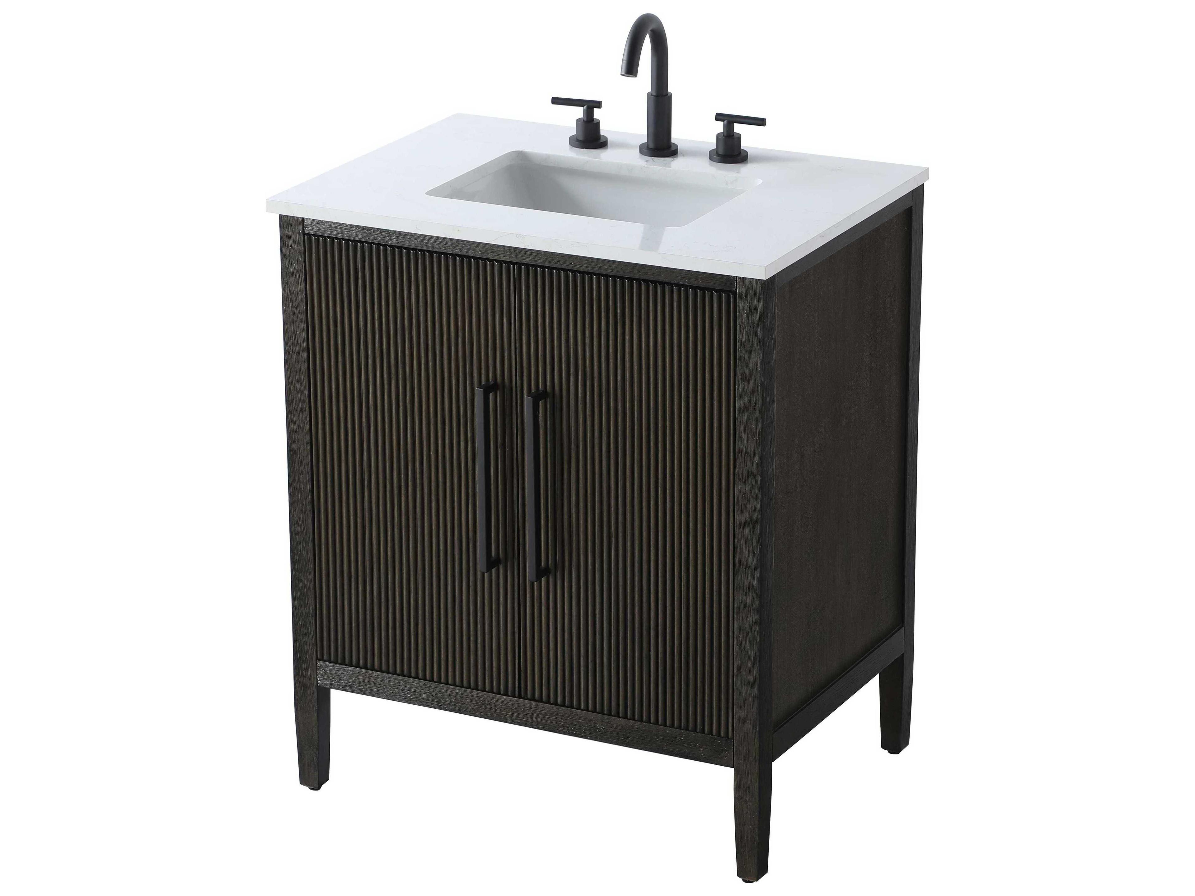 Elegant Lighting Blakely Chocolate Oak Vanity