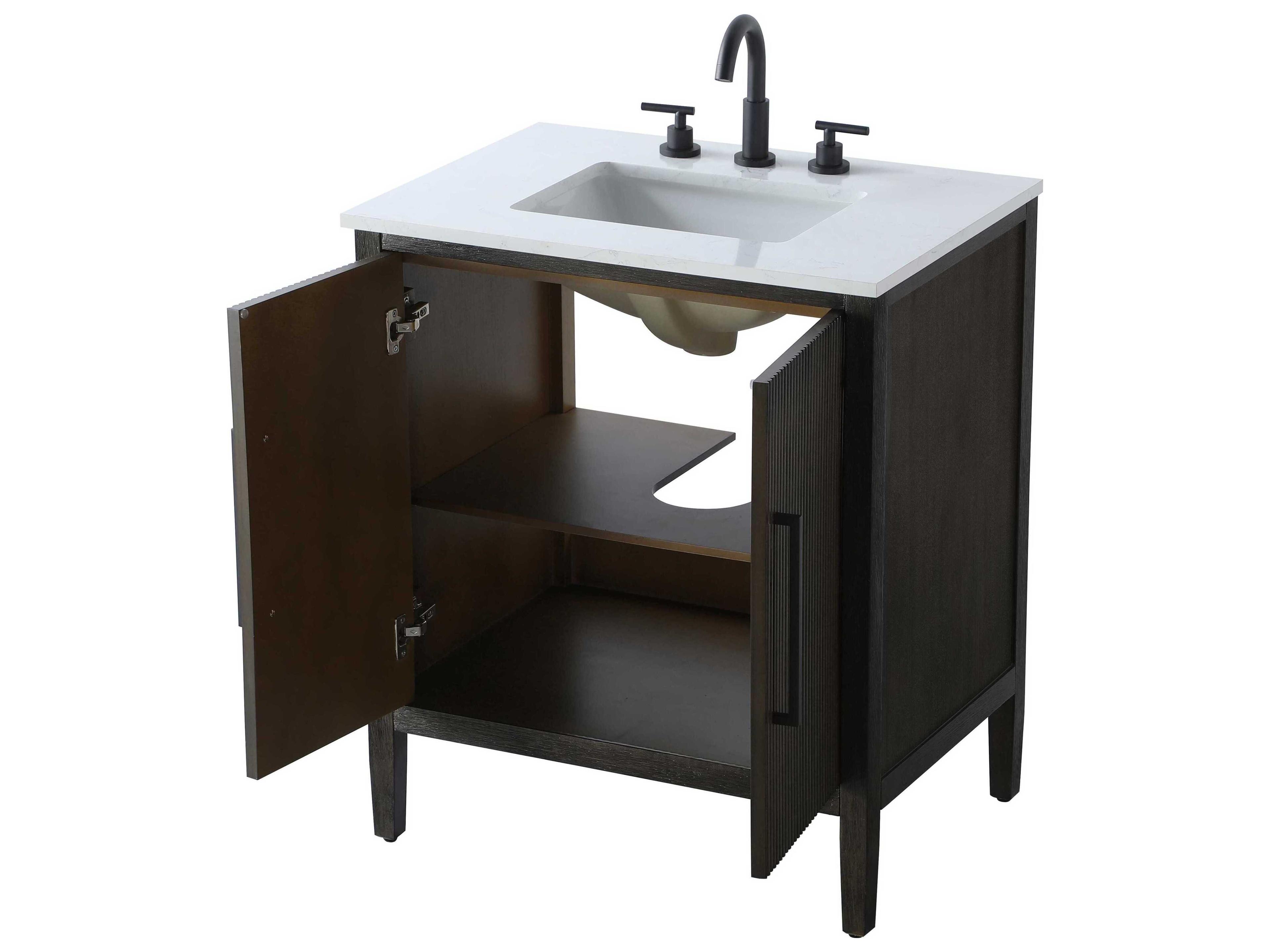 Elegant Lighting Blakely Chocolate Oak Vanity