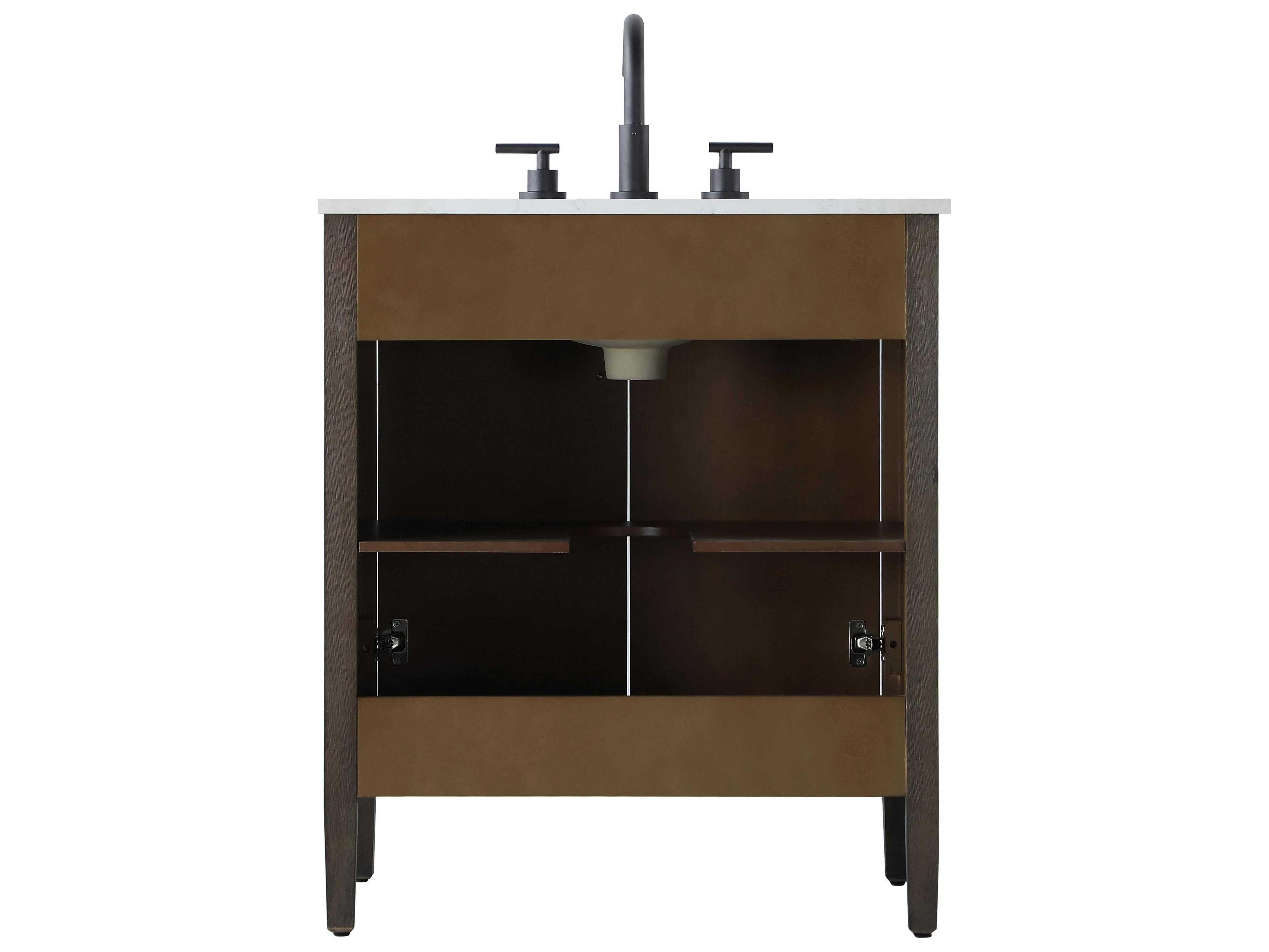 Elegant Lighting Blakely Chocolate Oak Vanity