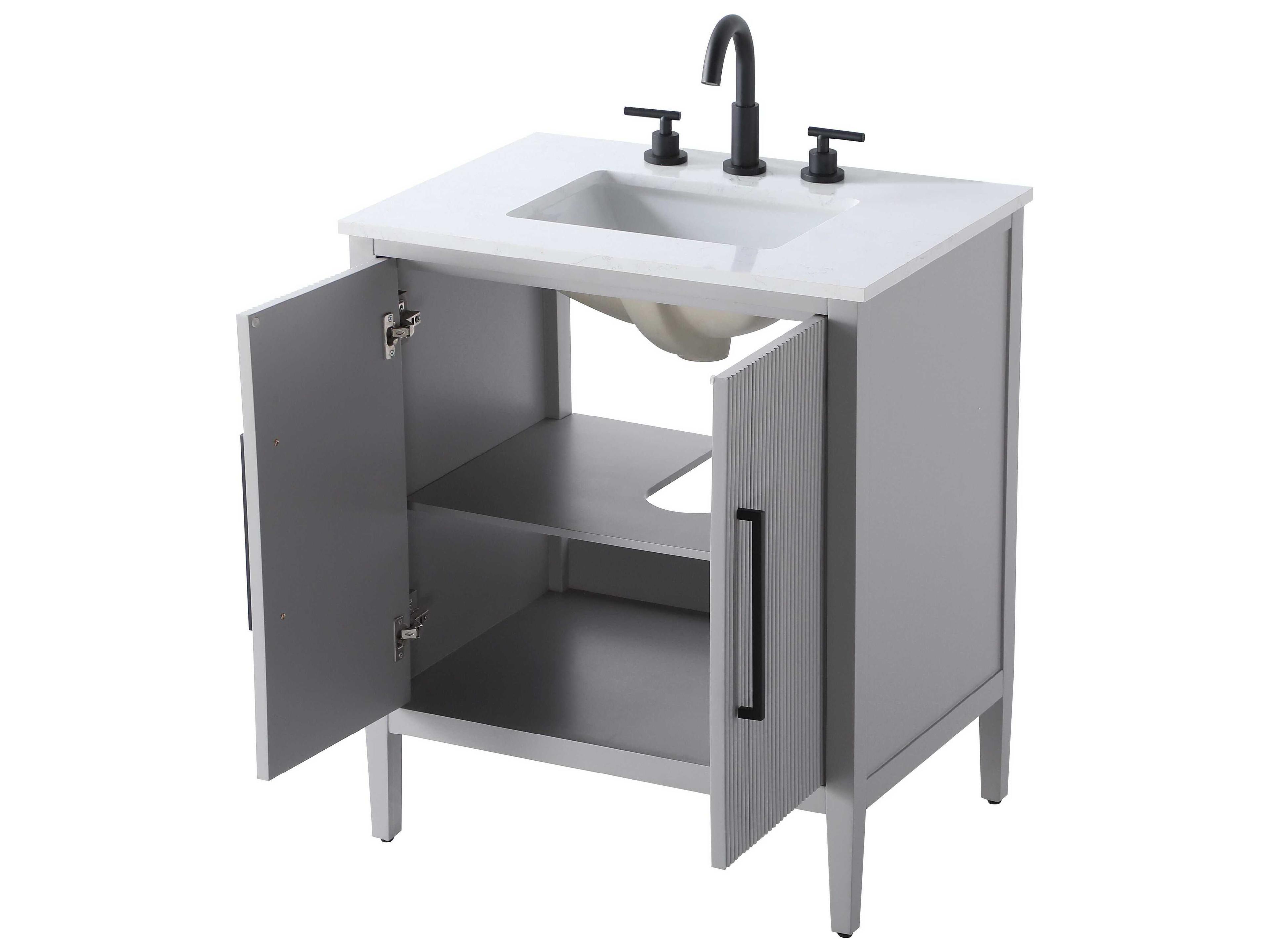 Elegant Lighting Blakely Grey Vanity