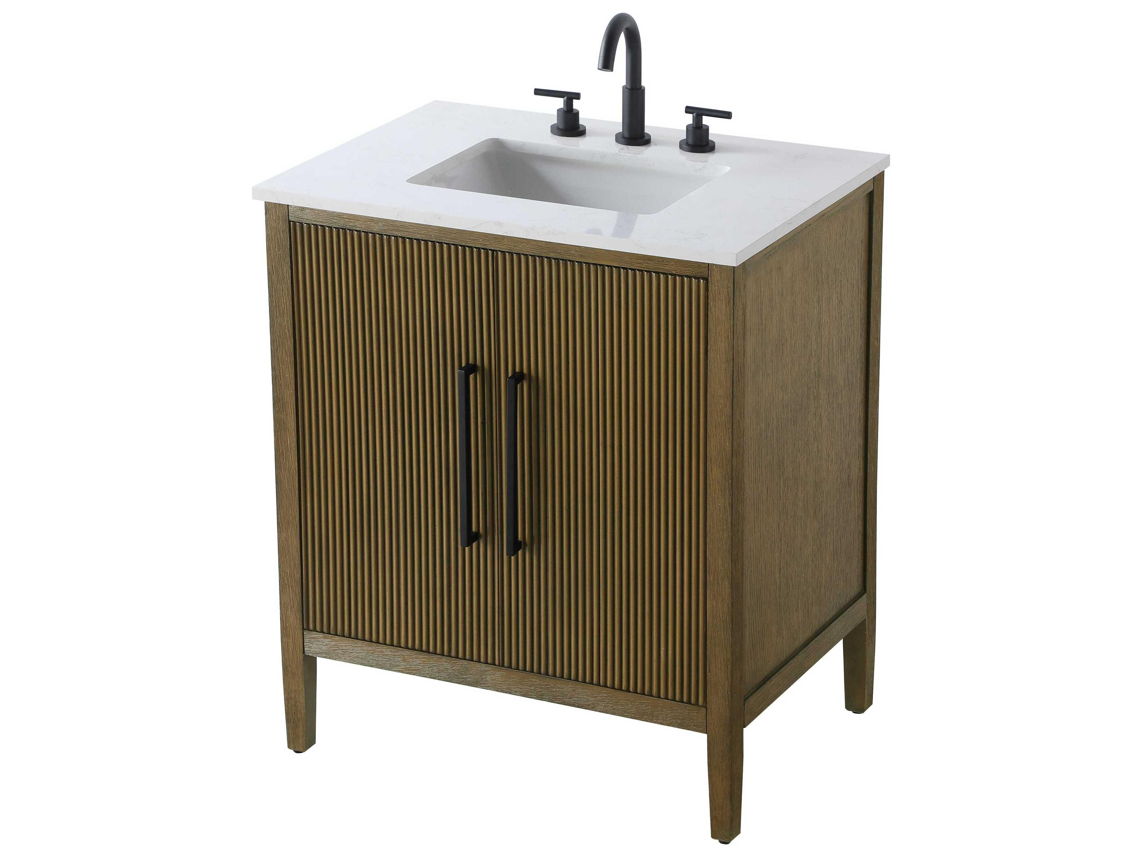 Elegant Lighting Blakely Hazel Oak Vanity