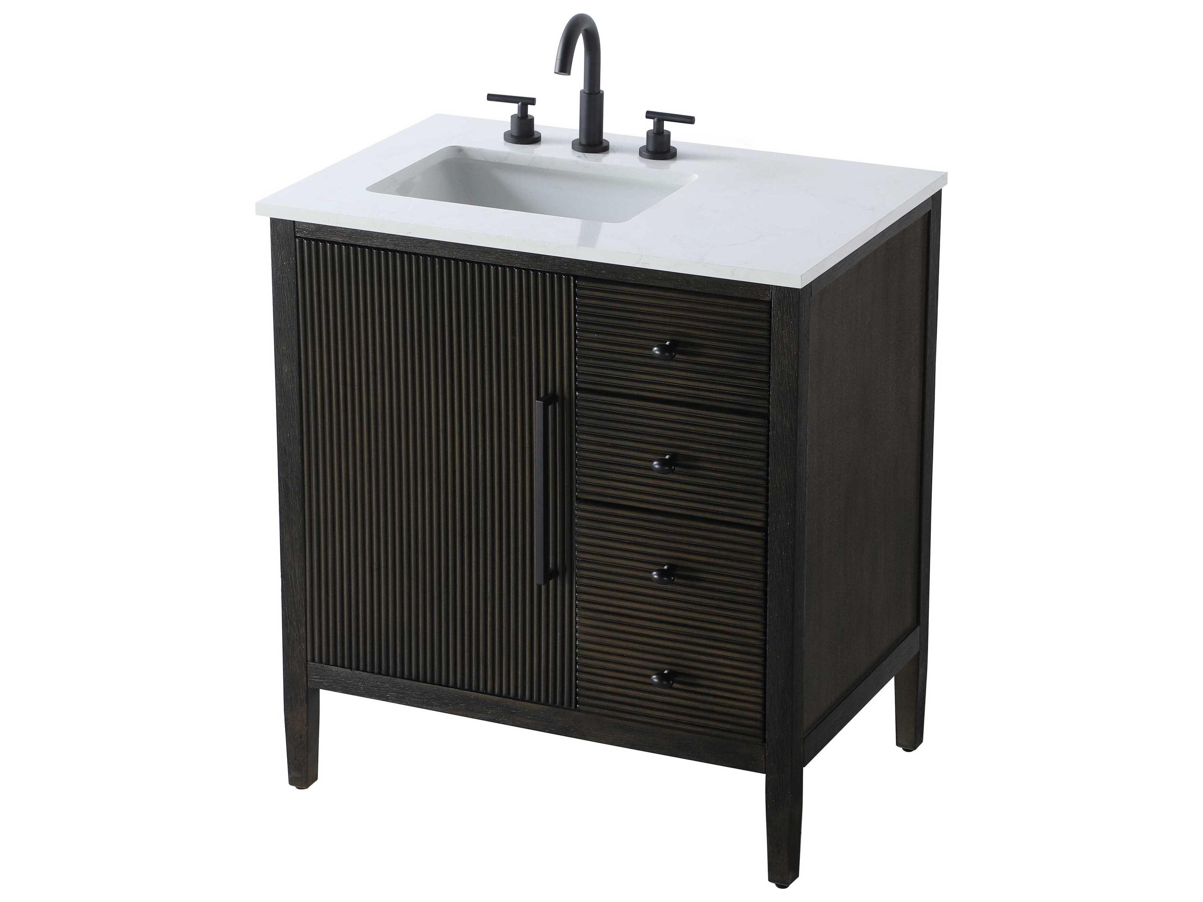Elegant Lighting Blakely Chocolate Oak Vanity