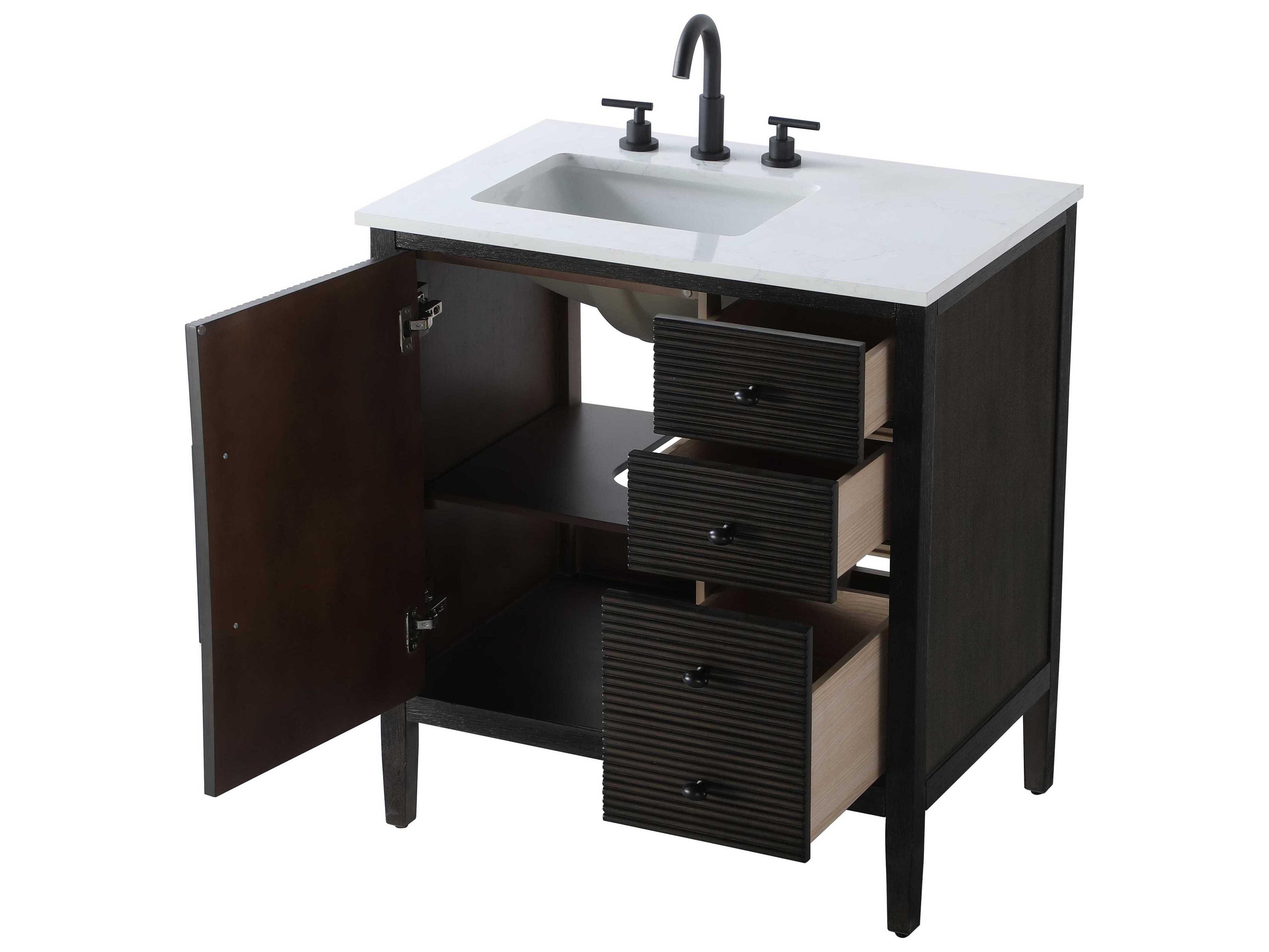 Elegant Lighting Blakely Chocolate Oak Vanity