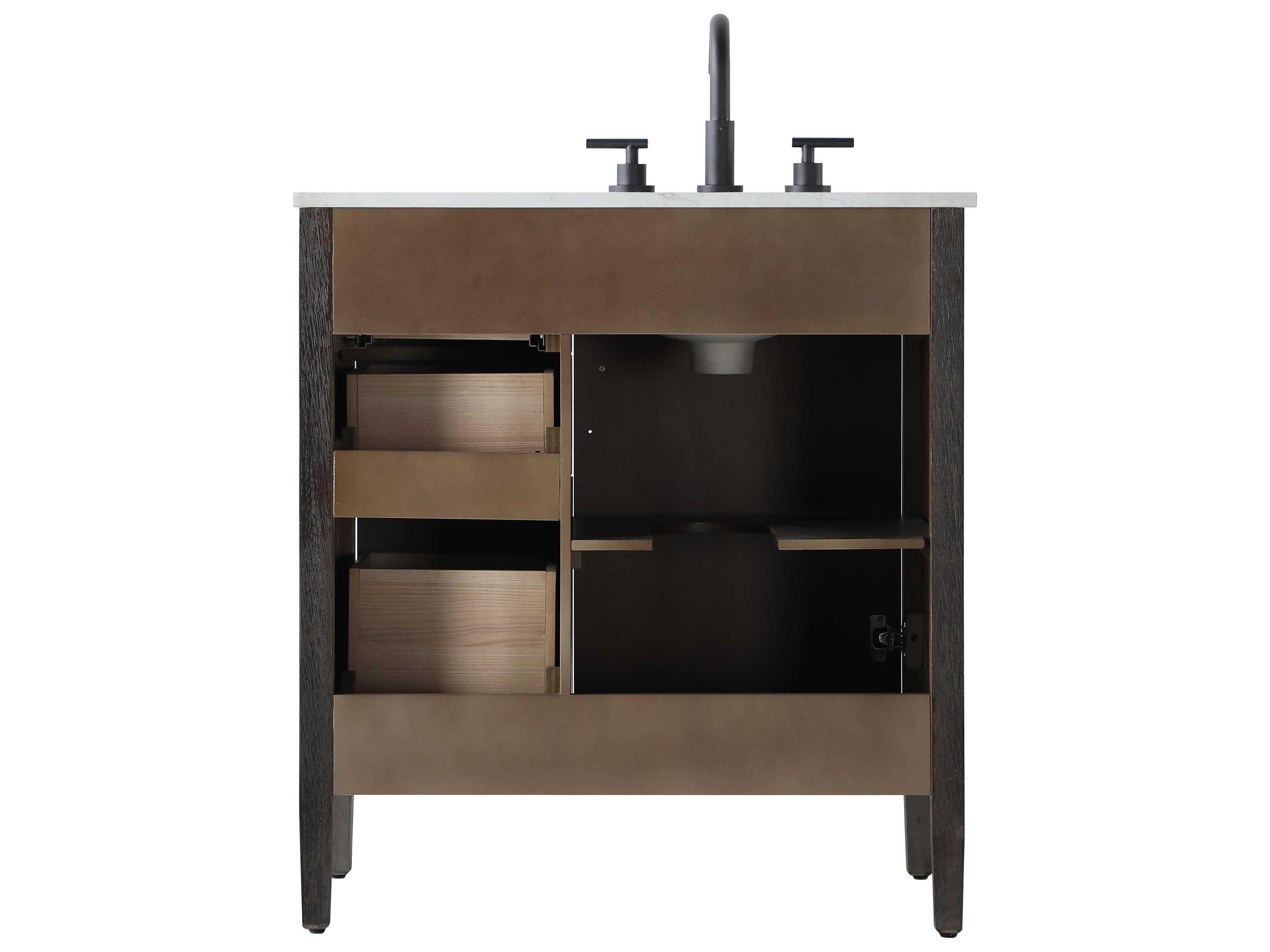 Elegant Lighting Blakely Chocolate Oak Vanity