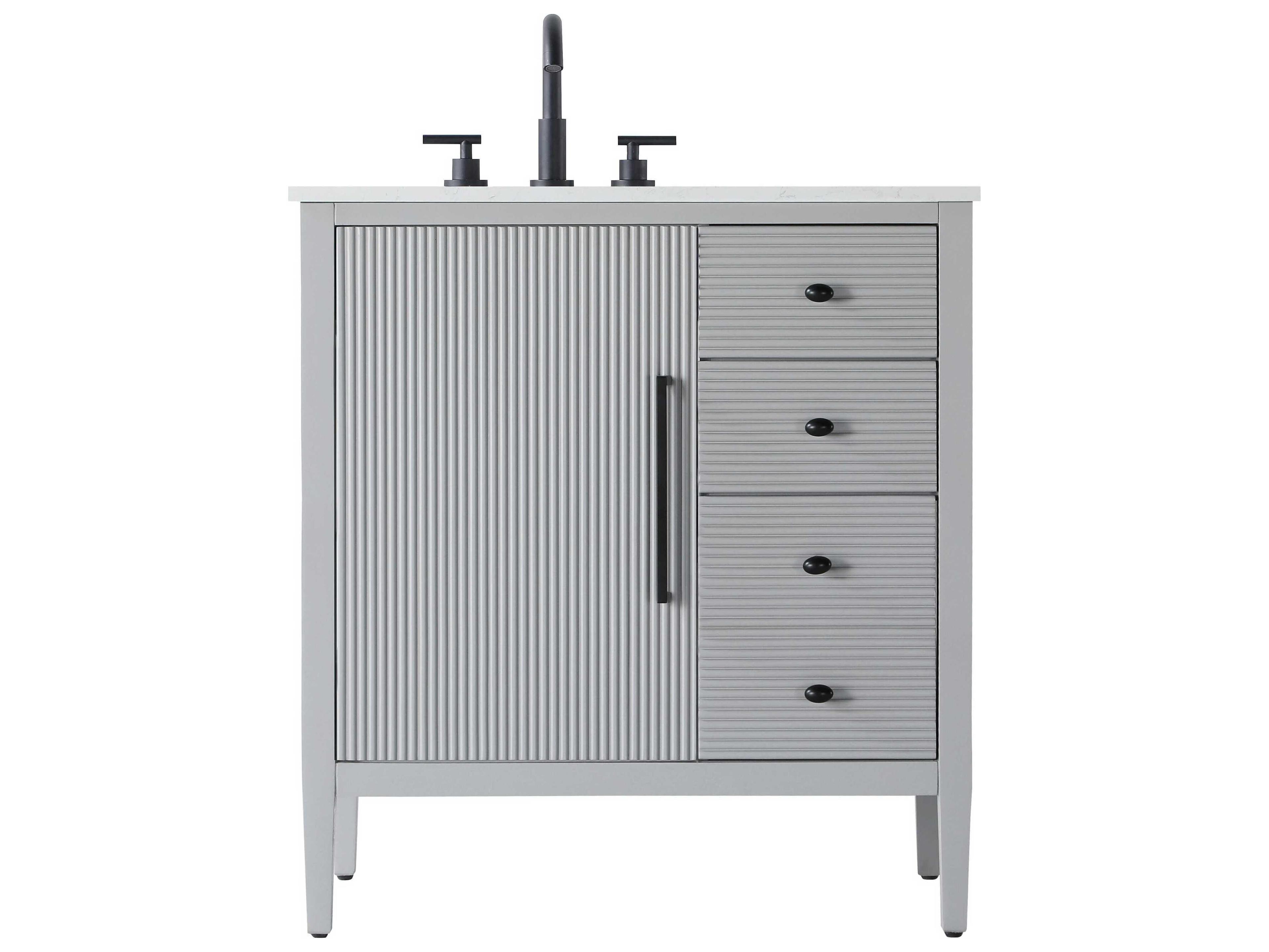 Elegant Lighting Blakely Grey Vanity