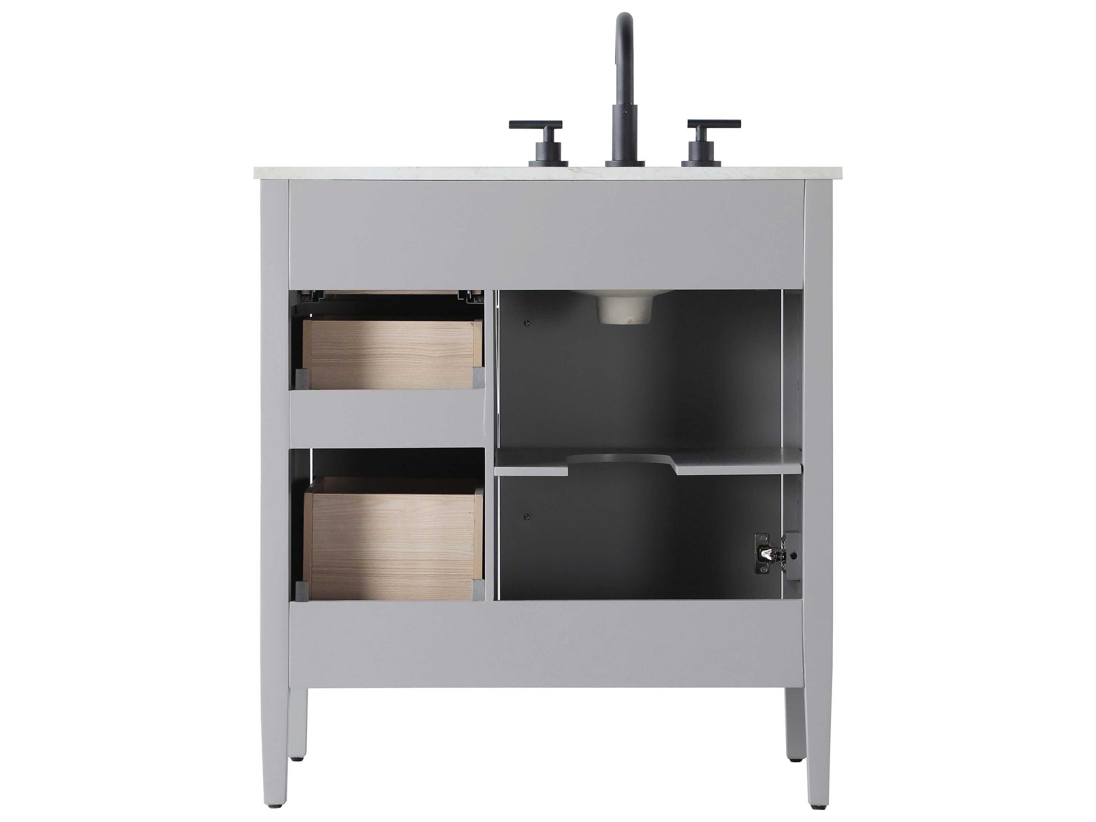 Elegant Lighting Blakely Grey Vanity