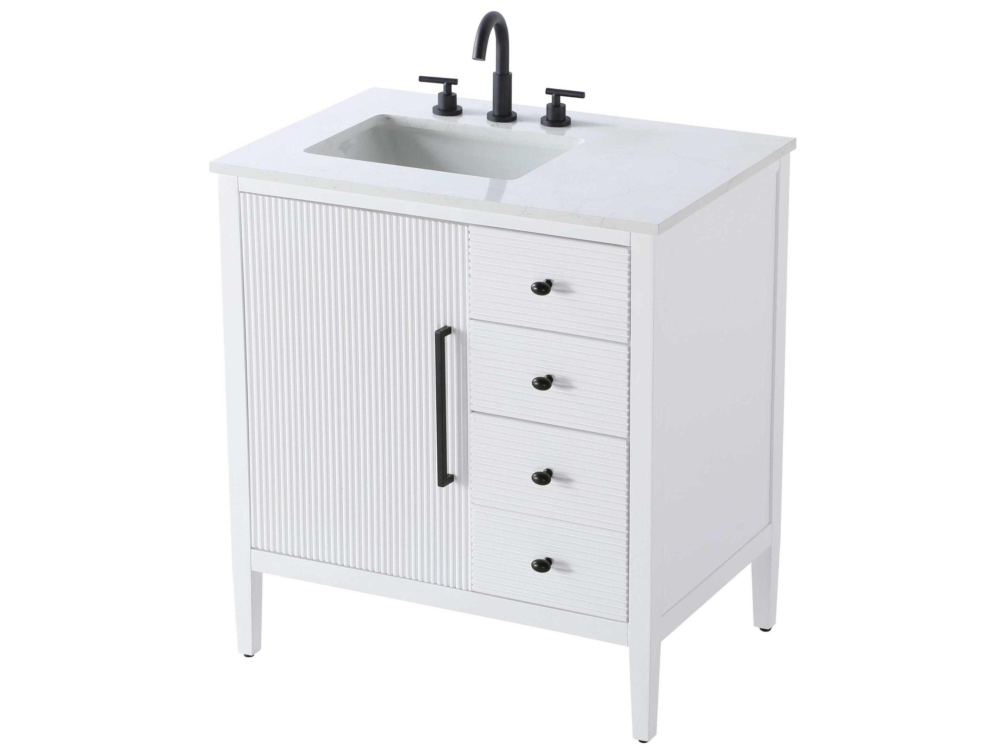 Elegant Lighting Blakely White Vanity