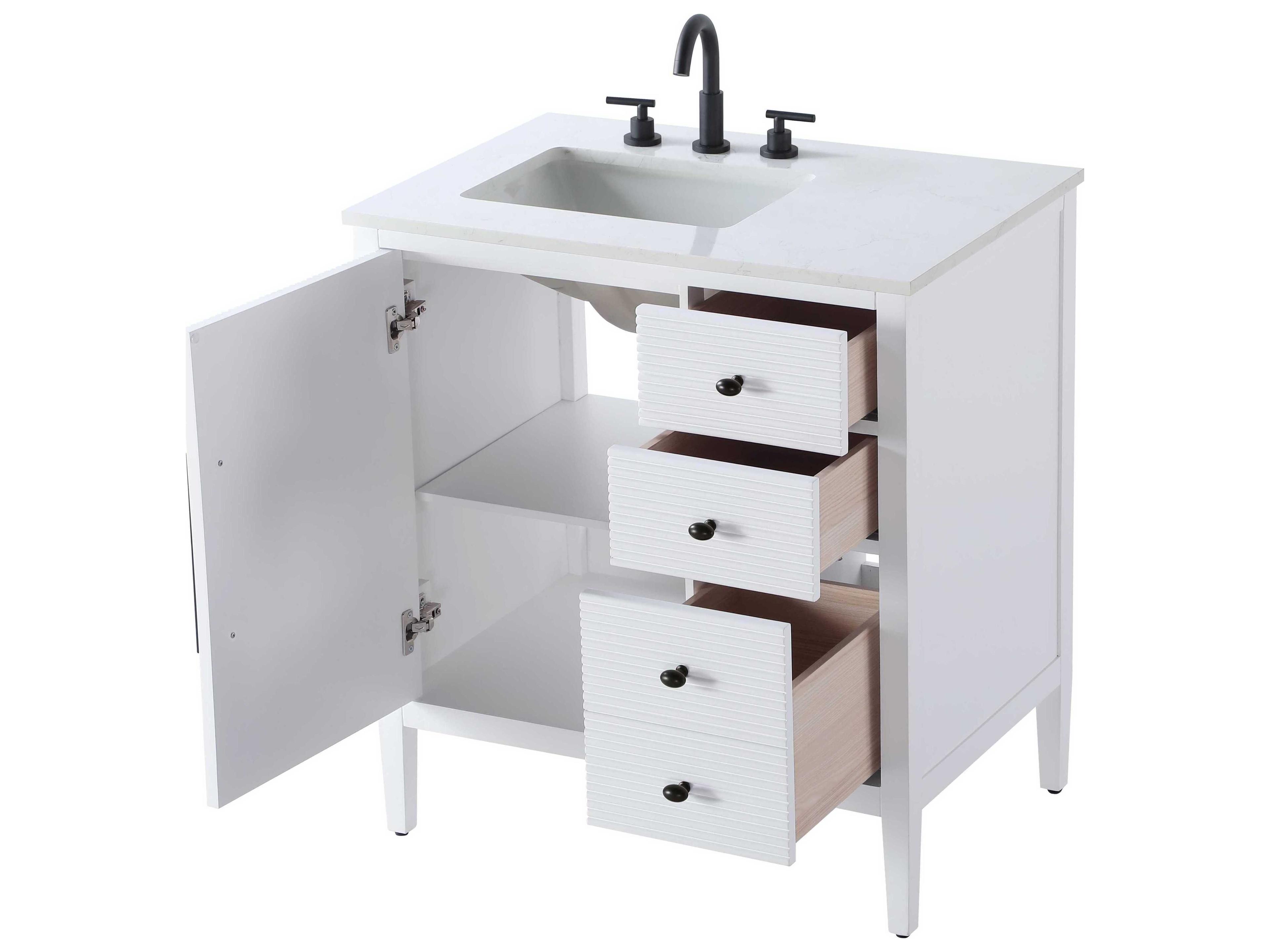 Elegant Lighting Blakely White Vanity