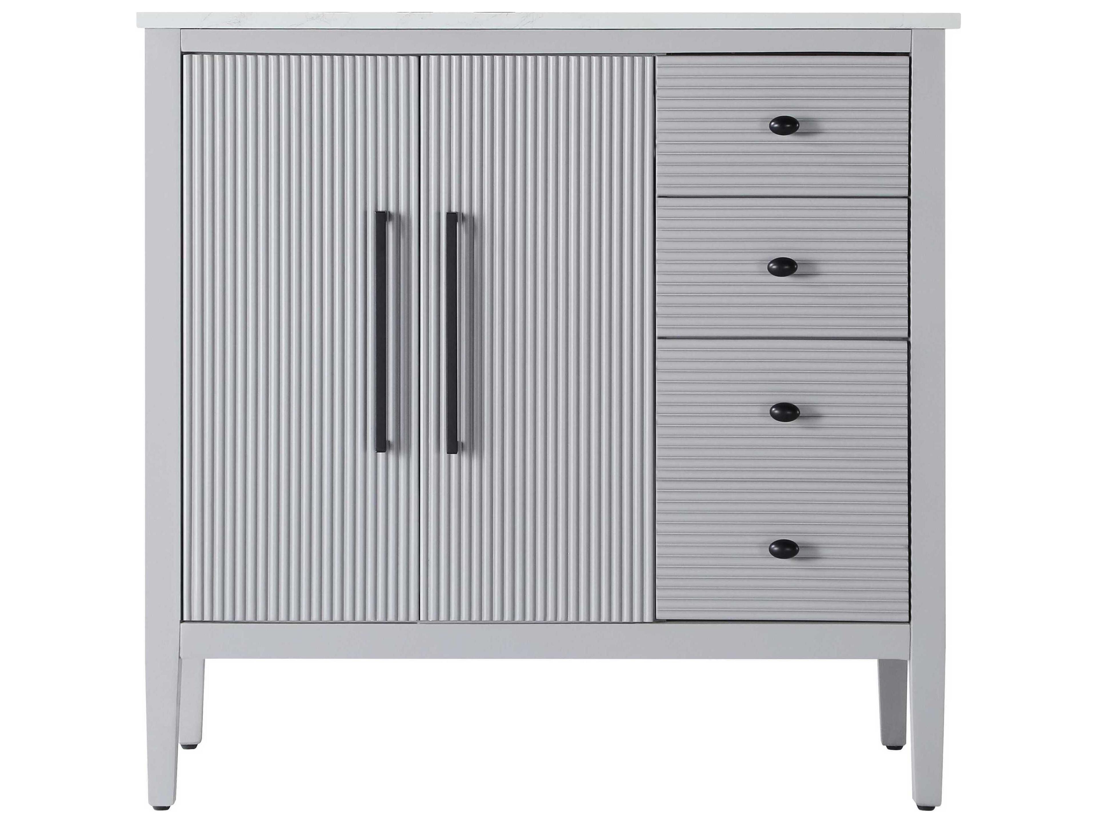 Elegant Lighting Blakely Grey Vanity