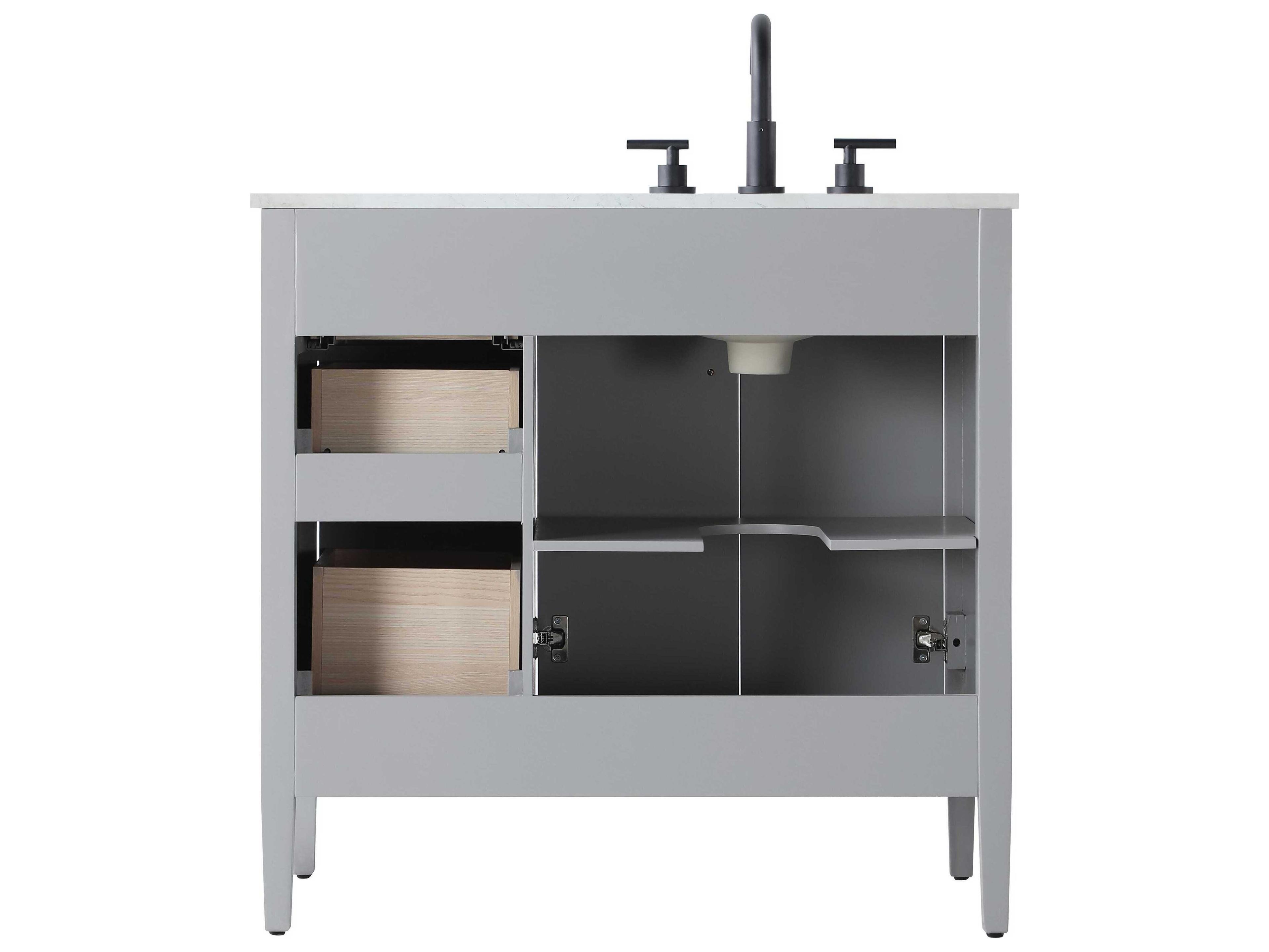 Elegant Lighting Blakely Grey Vanity