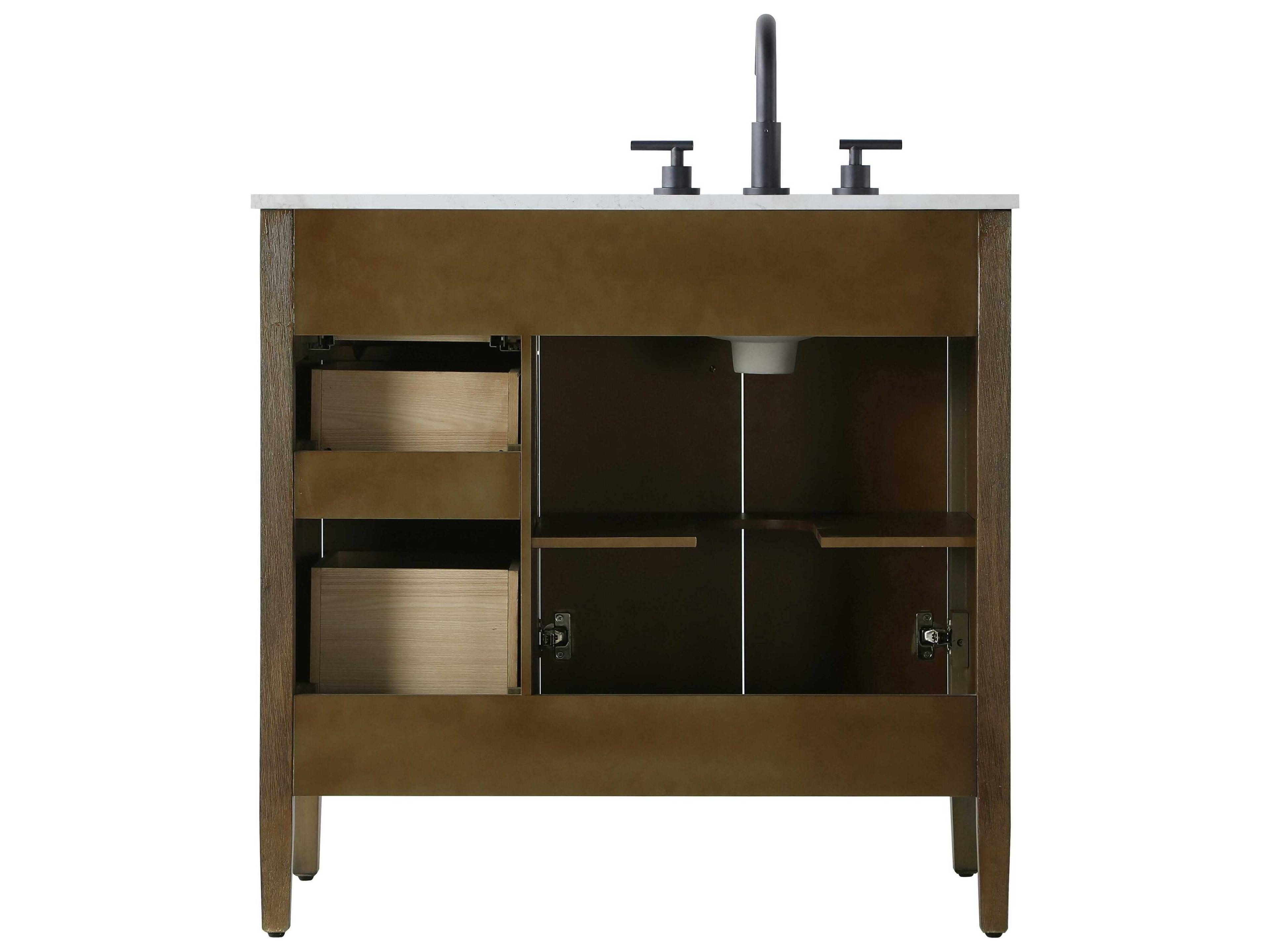 Elegant Lighting Blakely Hazel Oak Vanity