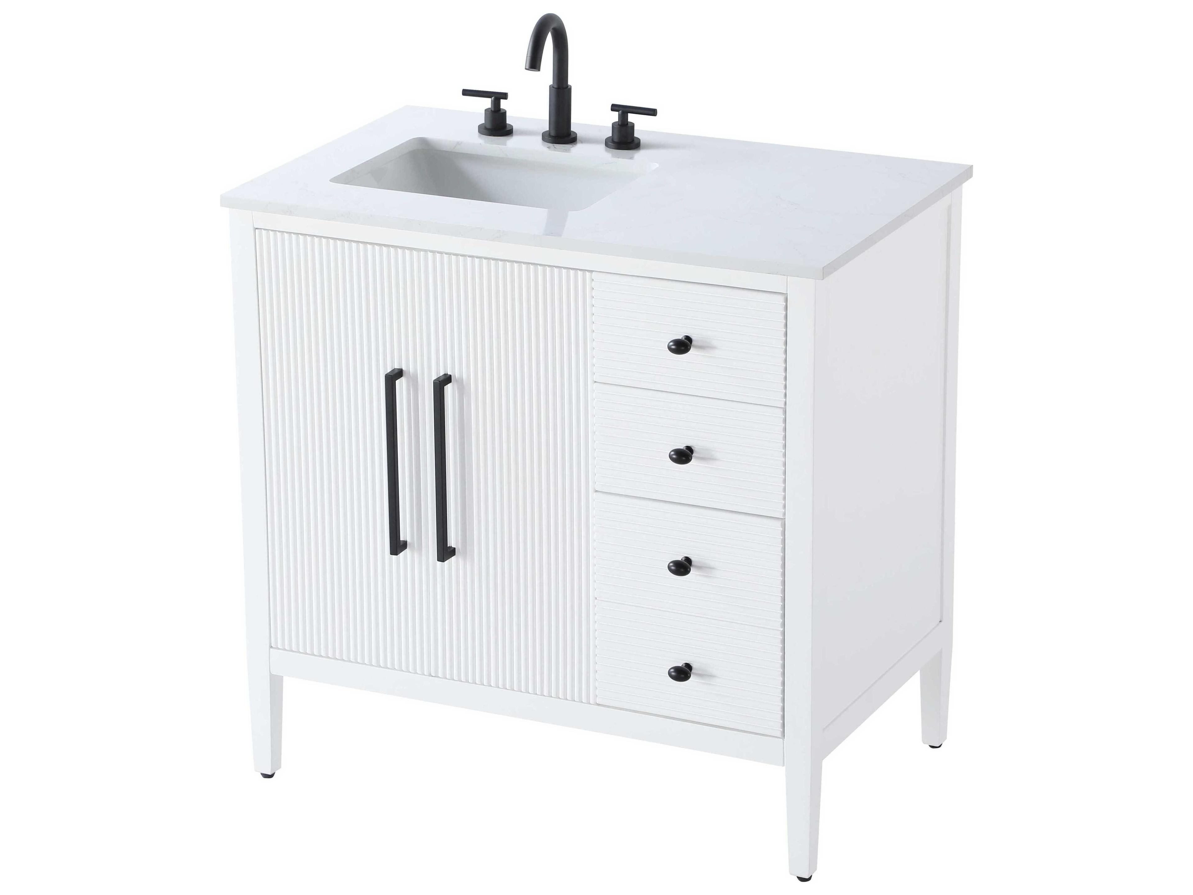 Elegant Lighting Blakely White Vanity